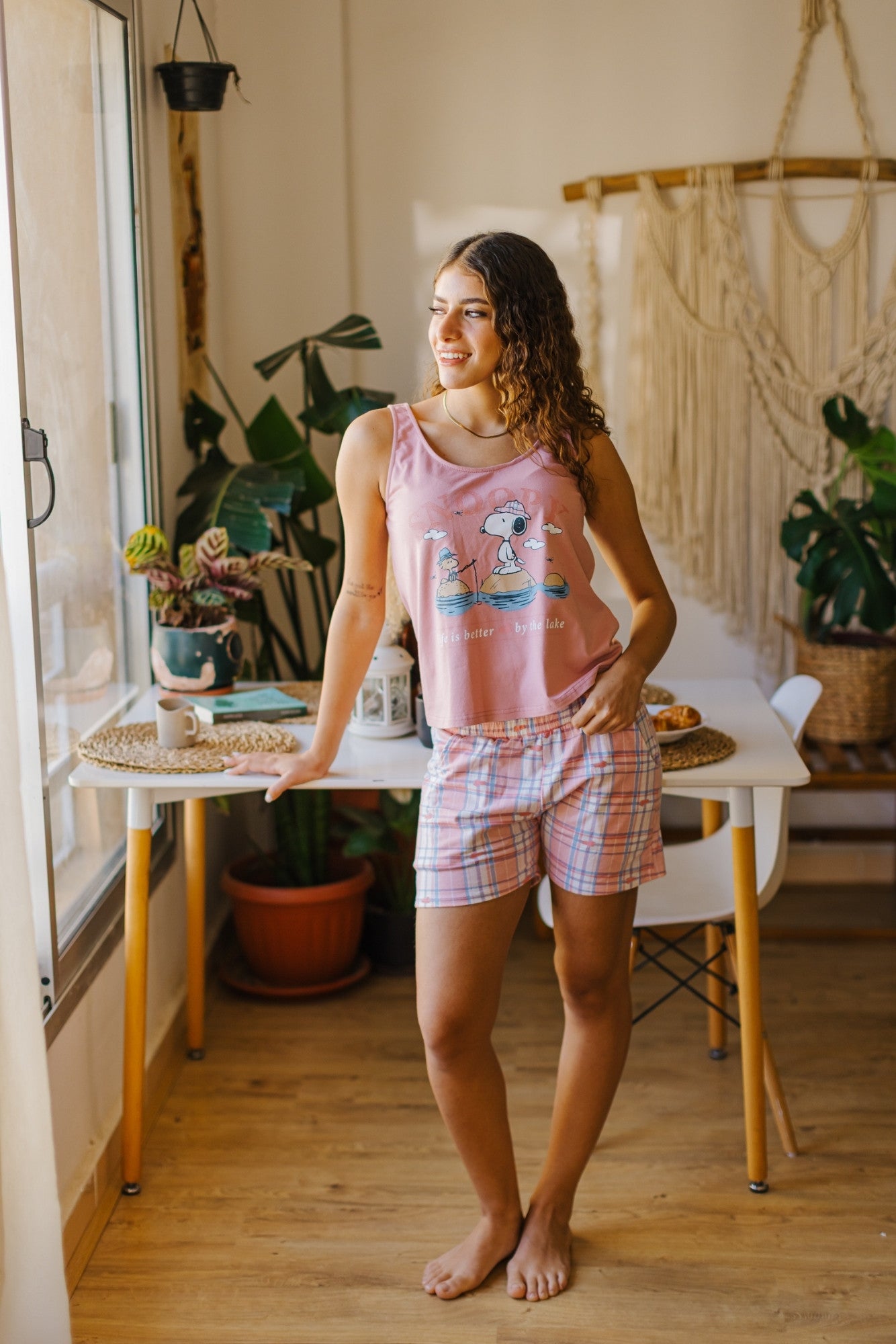 "SNOOPY" Pajama Shorts