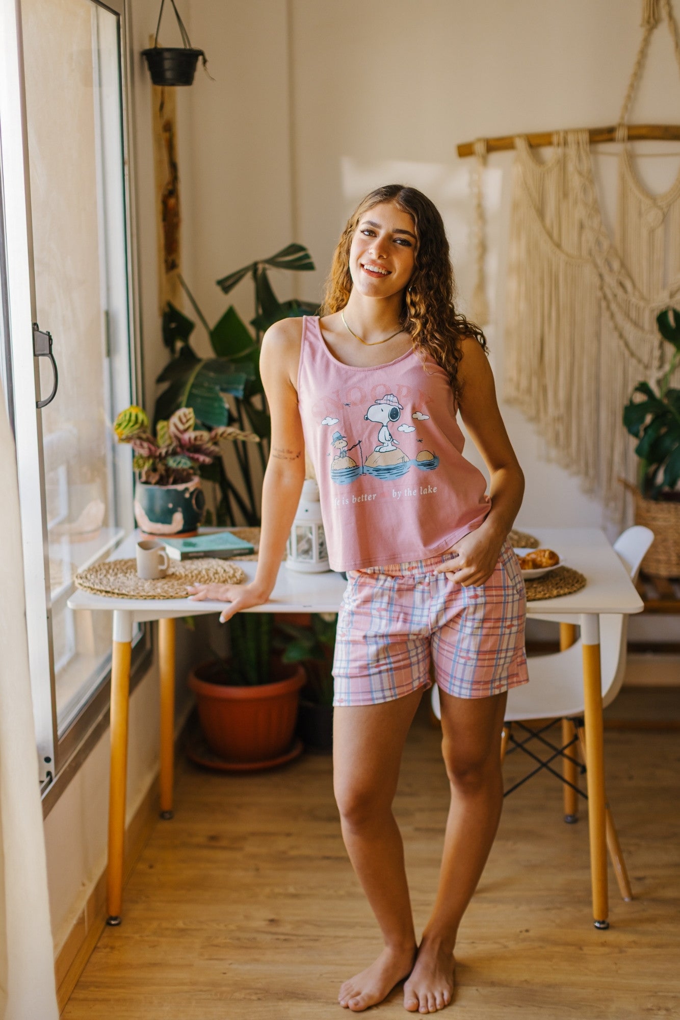 "SNOOPY" Pajama Shorts