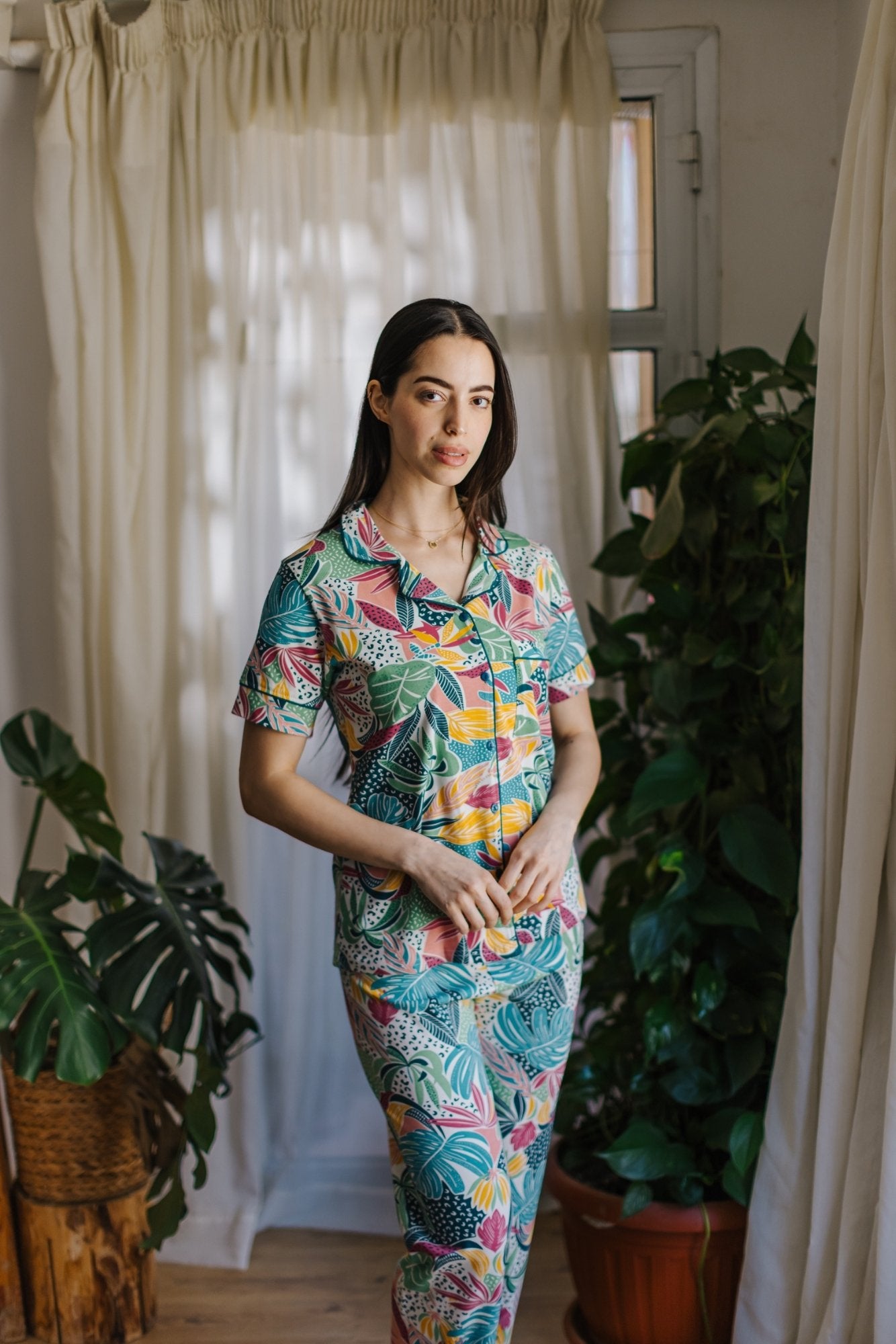 Floral Pajama Set