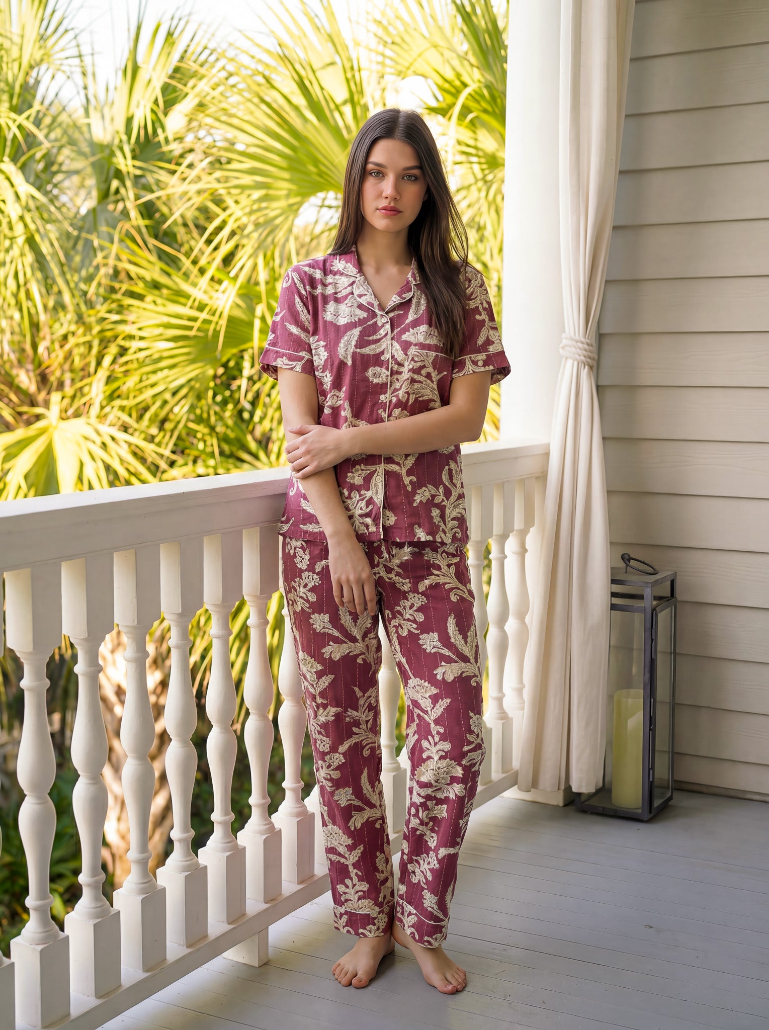"Mellow" Buttoned Pajama set