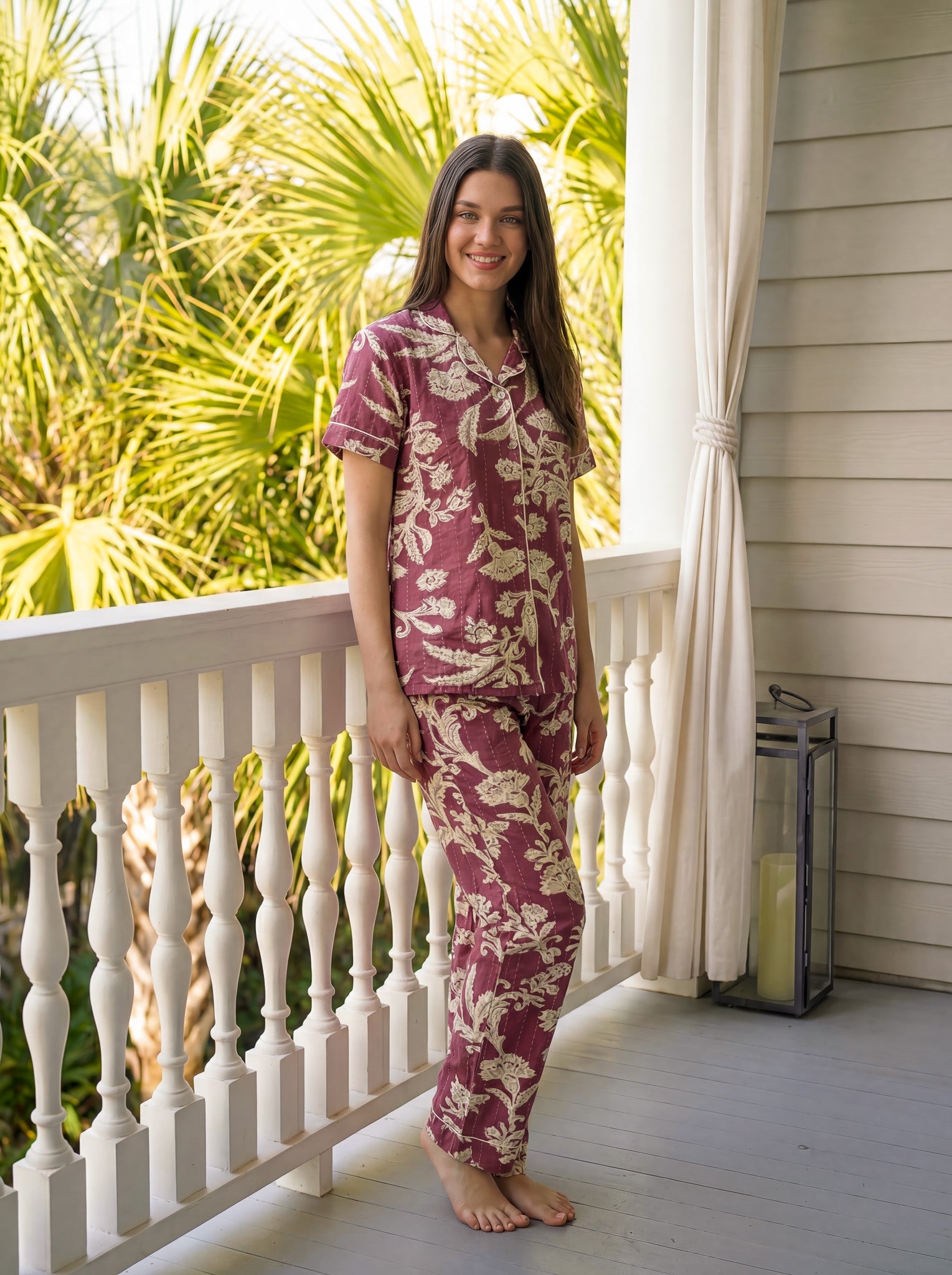 "Mellow" Buttoned Pajama set
