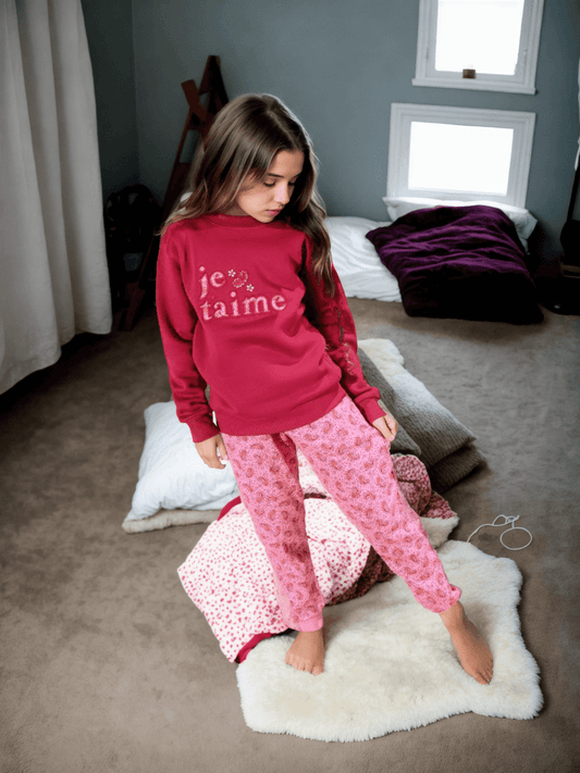 Girls pajamas "I love you"