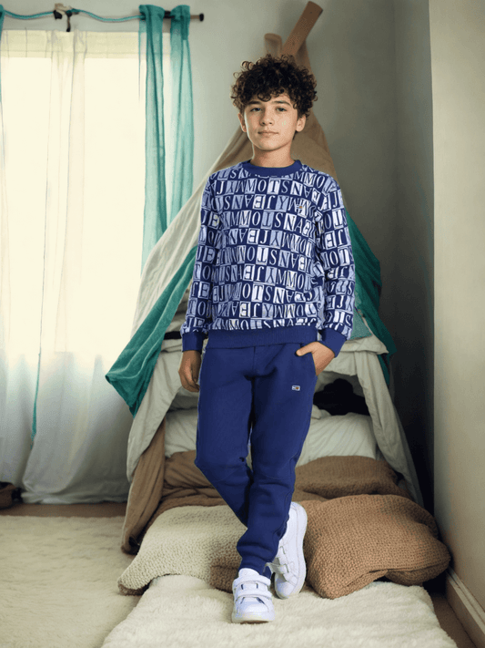 Boys' Letters Print Pajamas