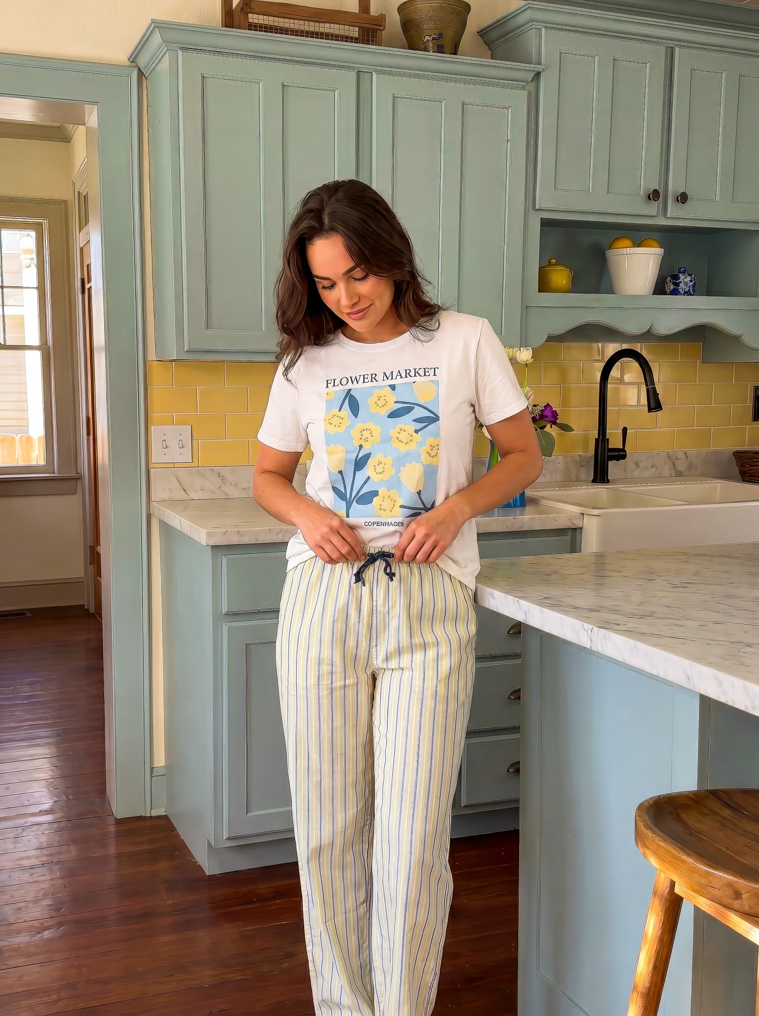 "Flower Market" Pajama Set