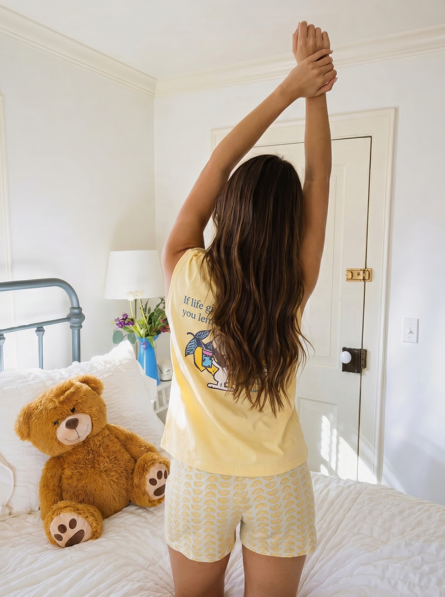 "Lemon" Pajama Short