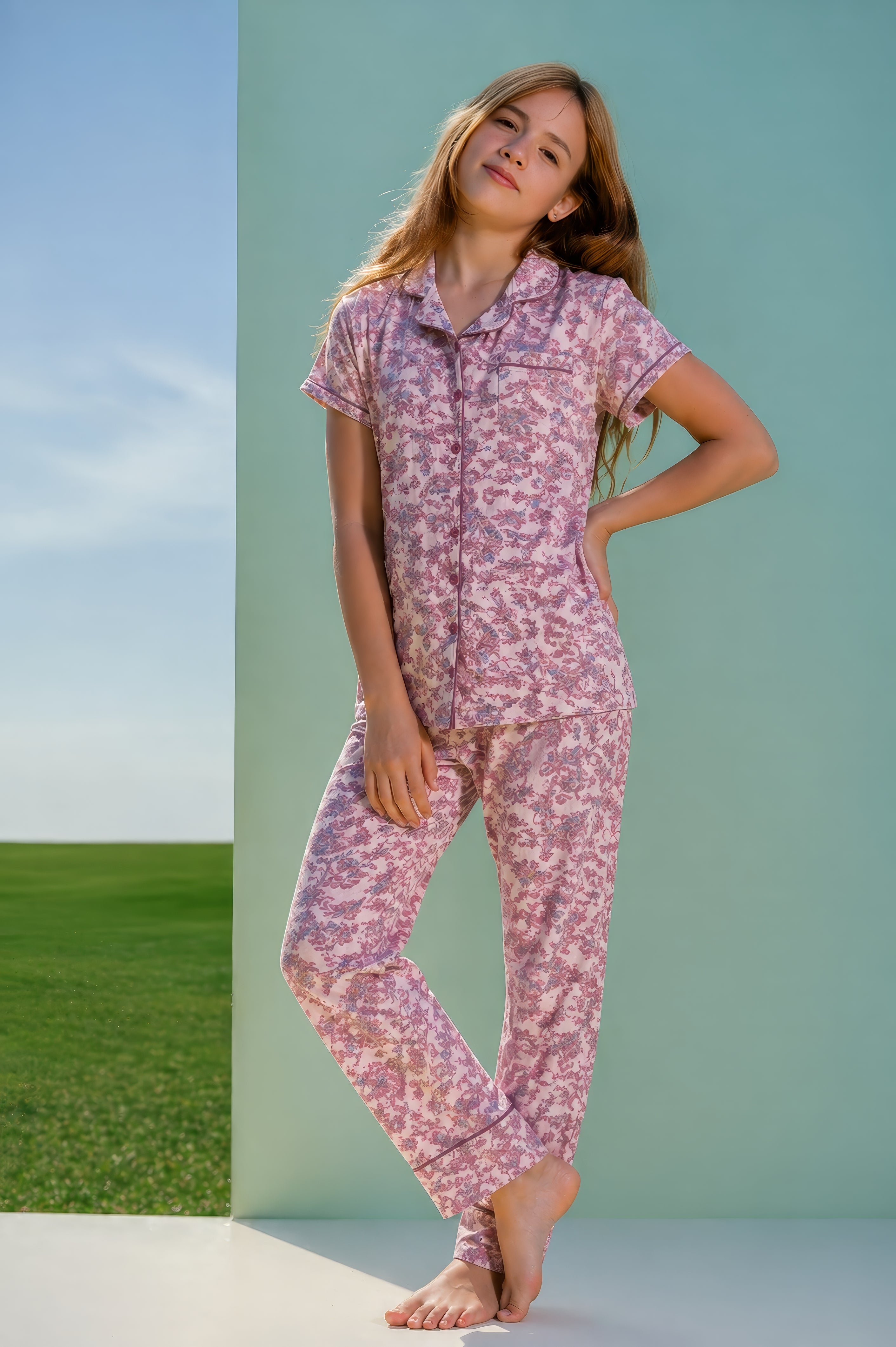 Floral Pajama Set