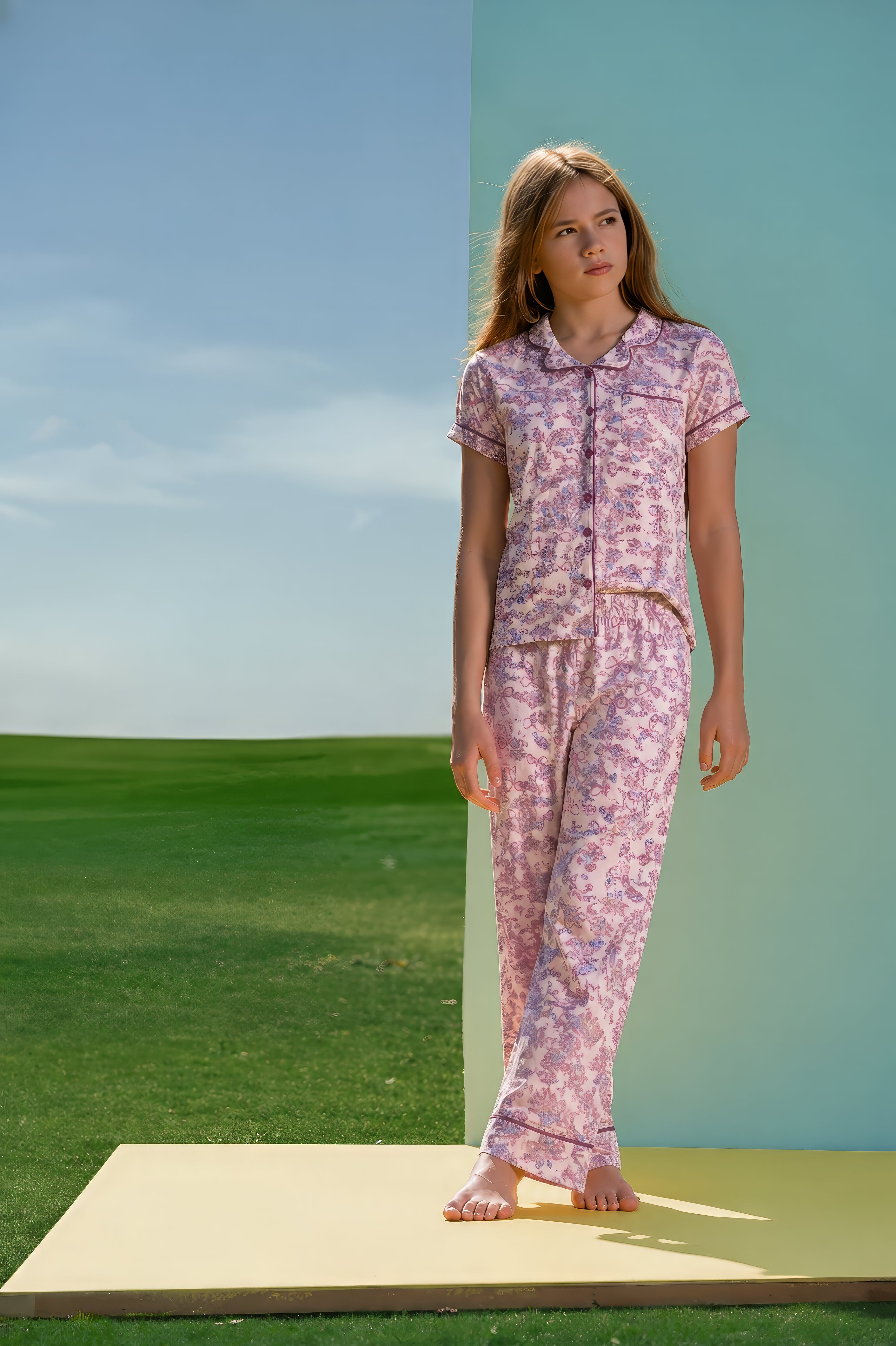 Floral Pajama Set