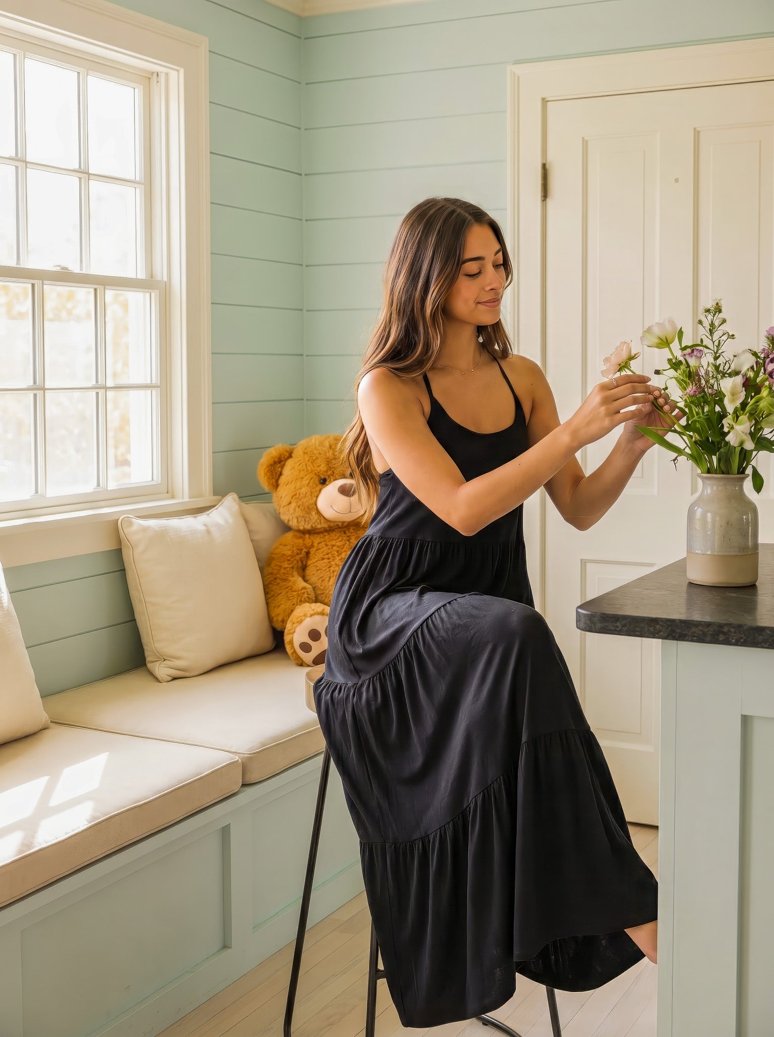 Plain long Dress