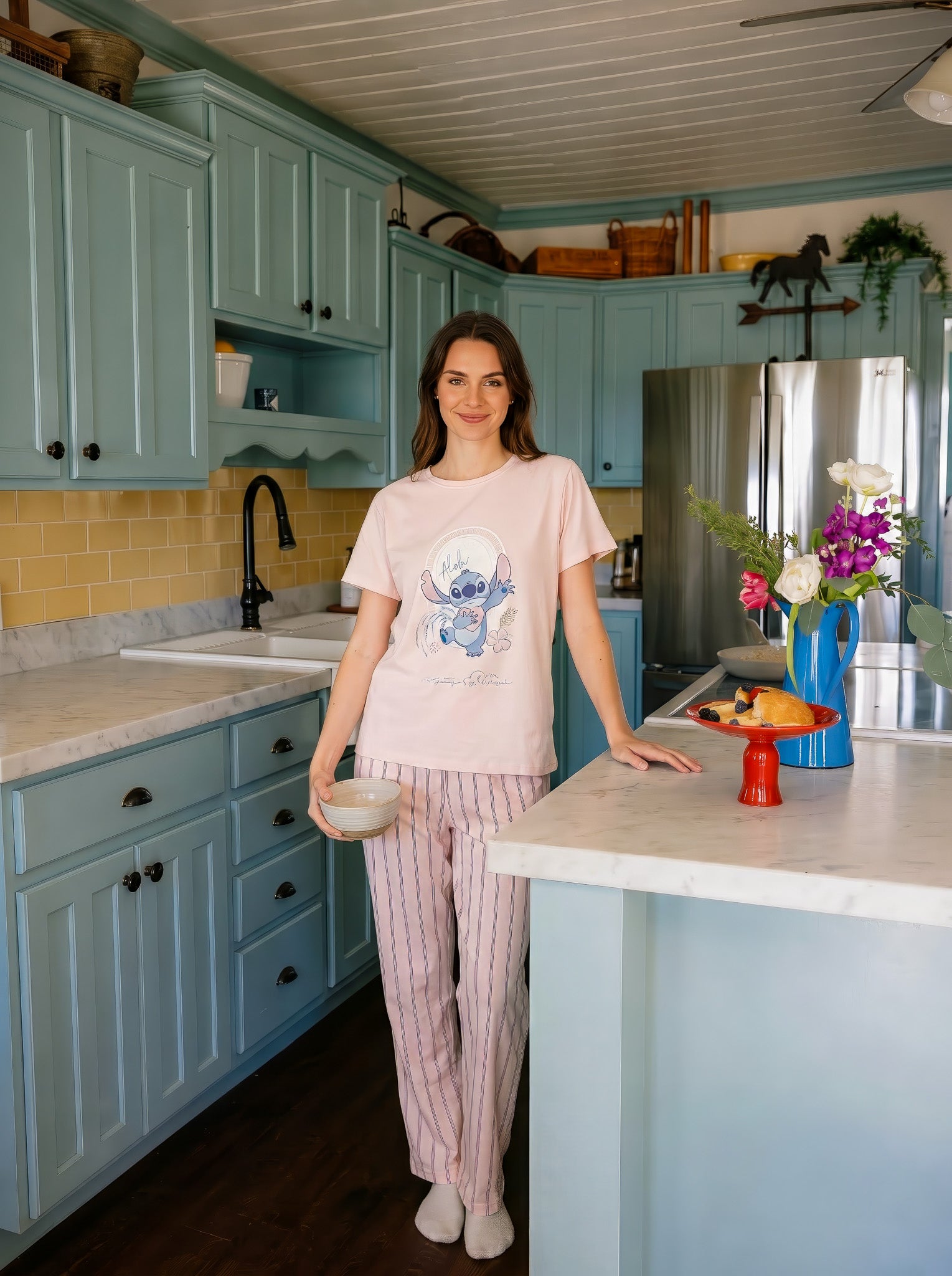 "Stitch" Pajama Set