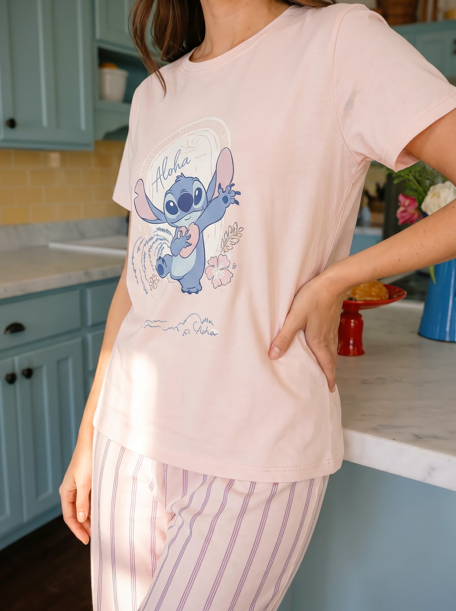 "Stitch" Pajama Set