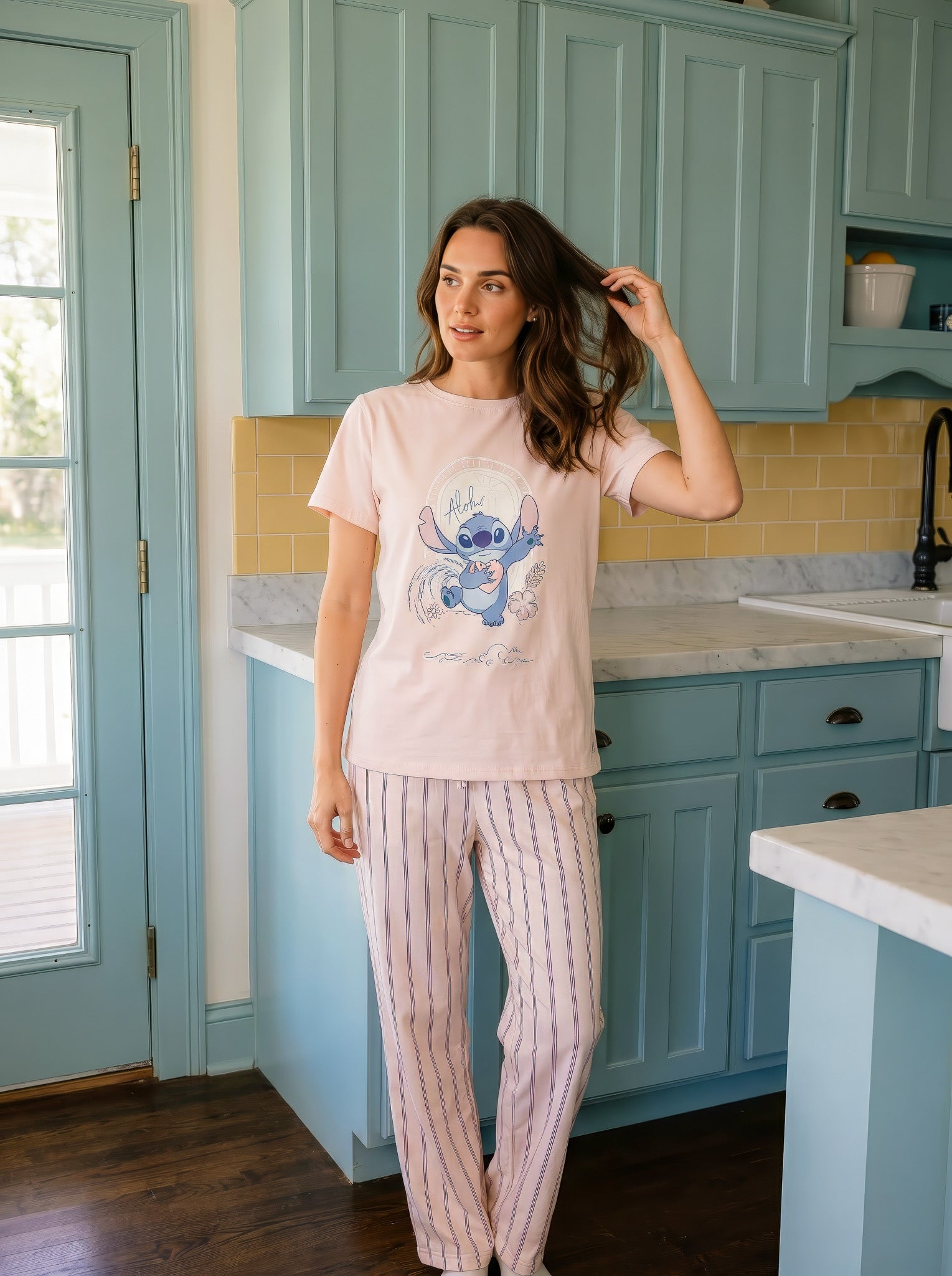 "Stitch" Pajama Set
