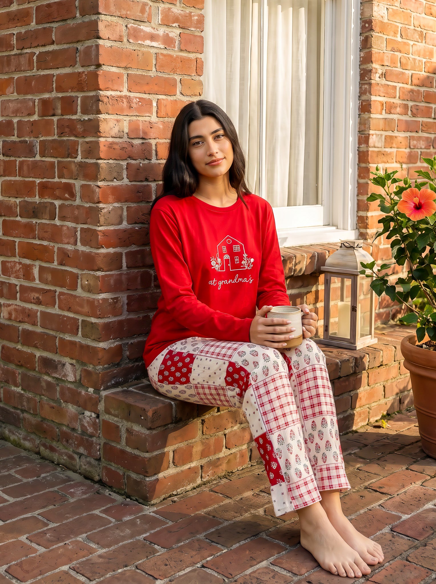 "at grandma's" Pajama set