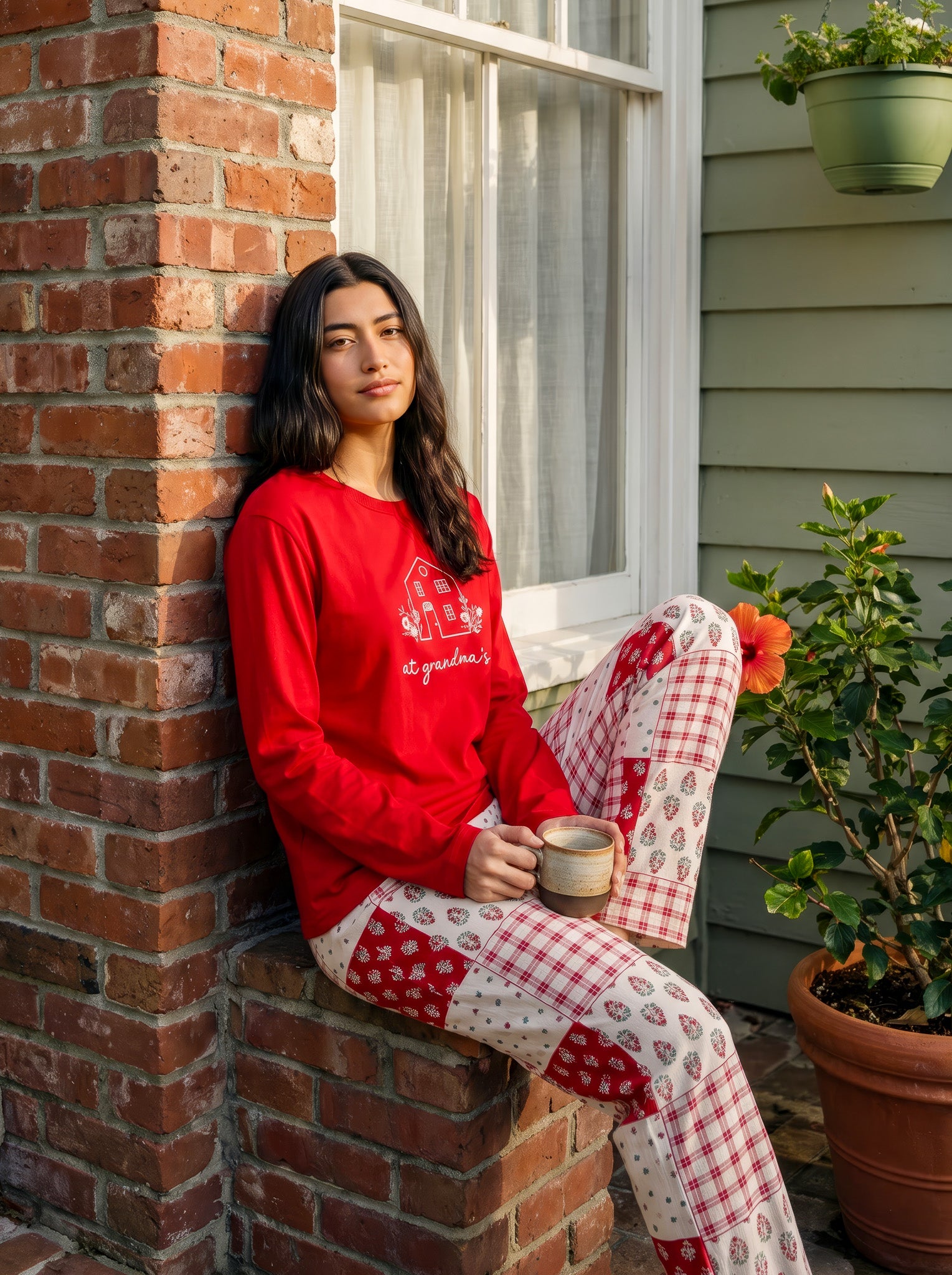 "at grandma's" Pajama set