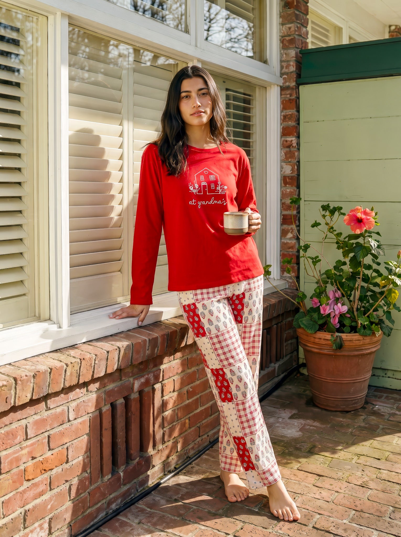 "at grandma's" Pajama set