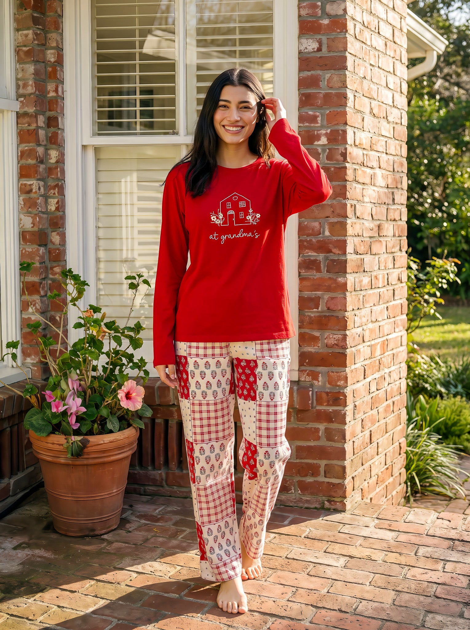 "at grandma's" Pajama set