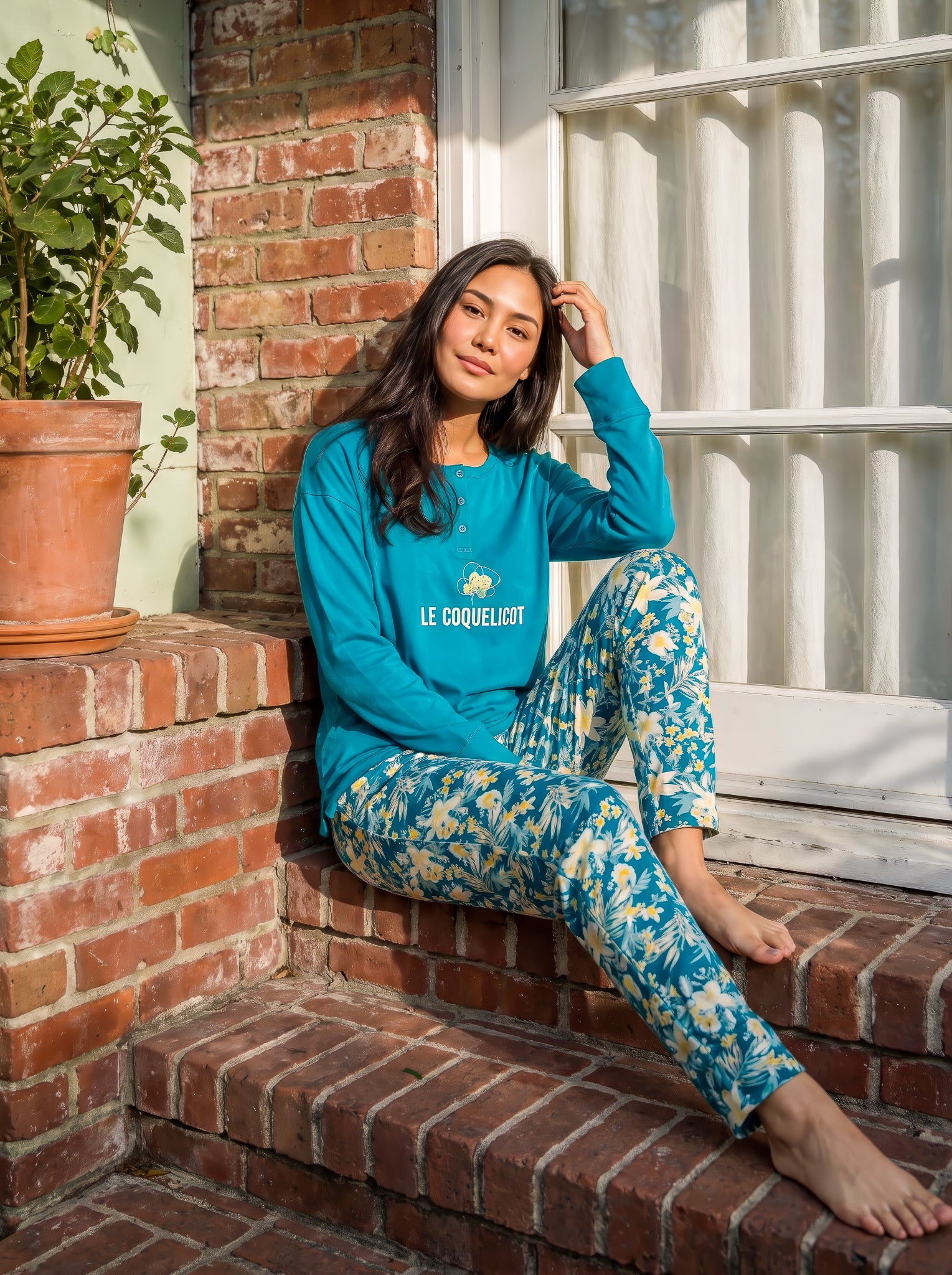 "Le Coquelicot" Pajama Set