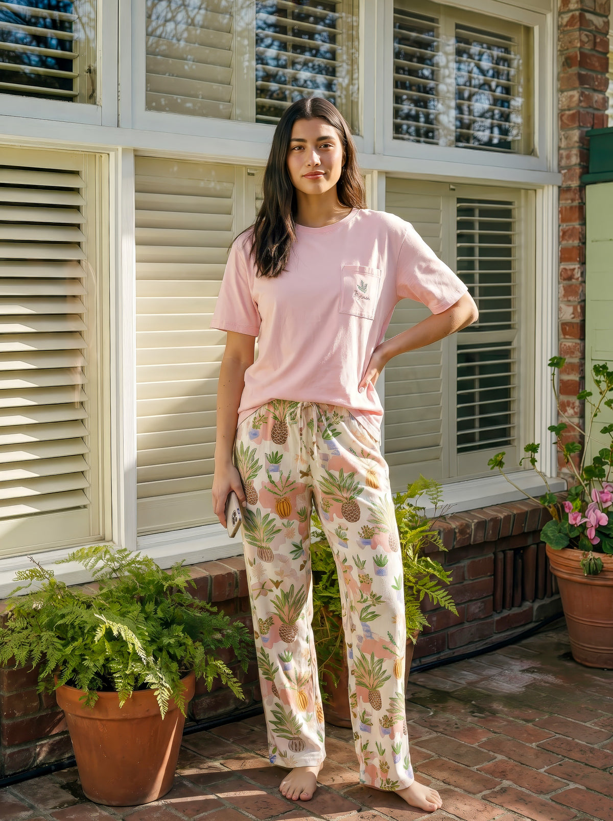 "Le Jandin" Pajama Set