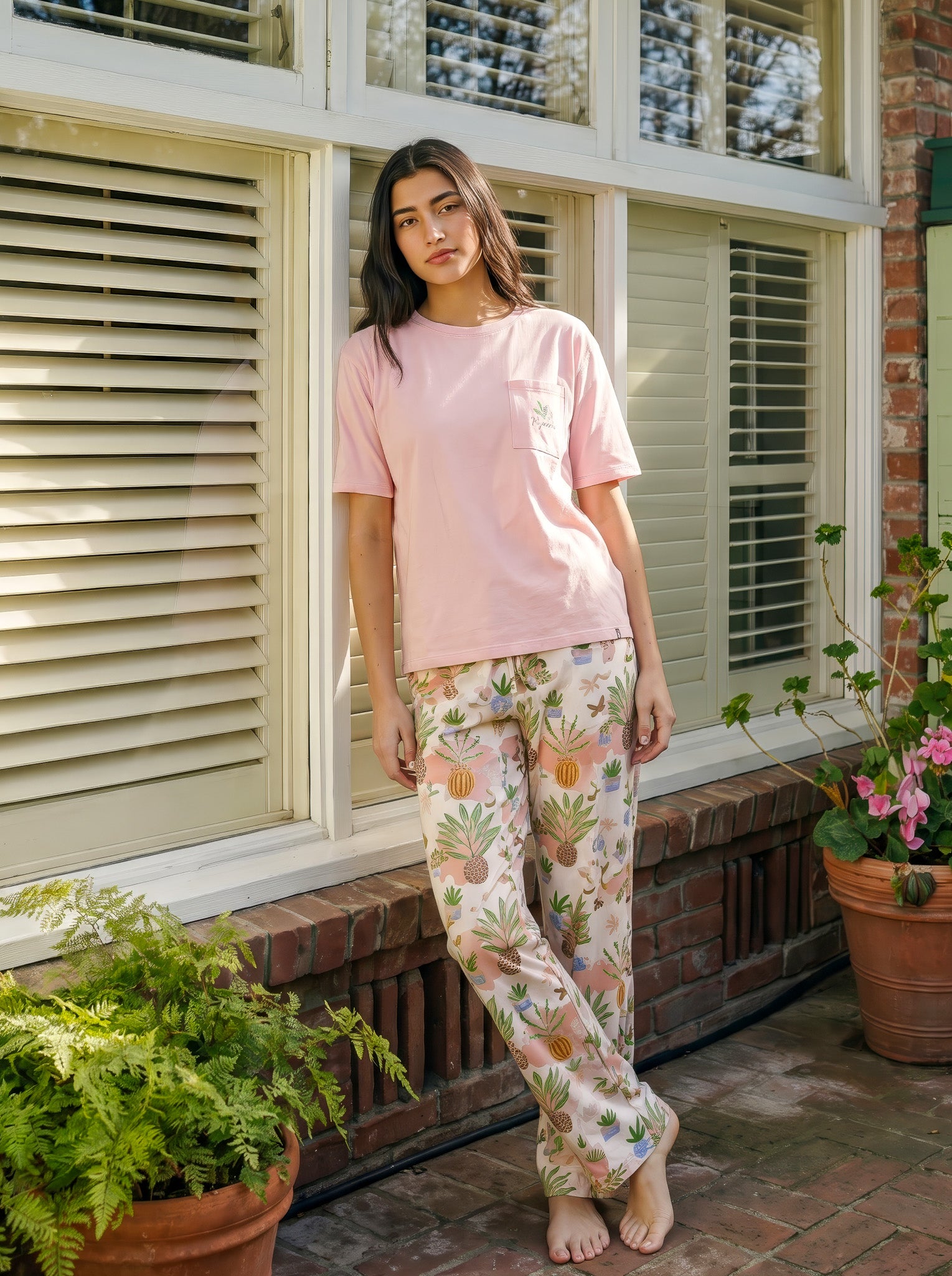 "Le Jandin" Pajama Set