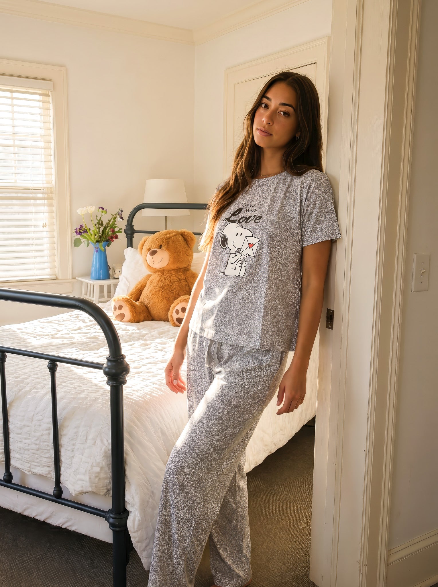 "Love Snoopy" Pajama Set