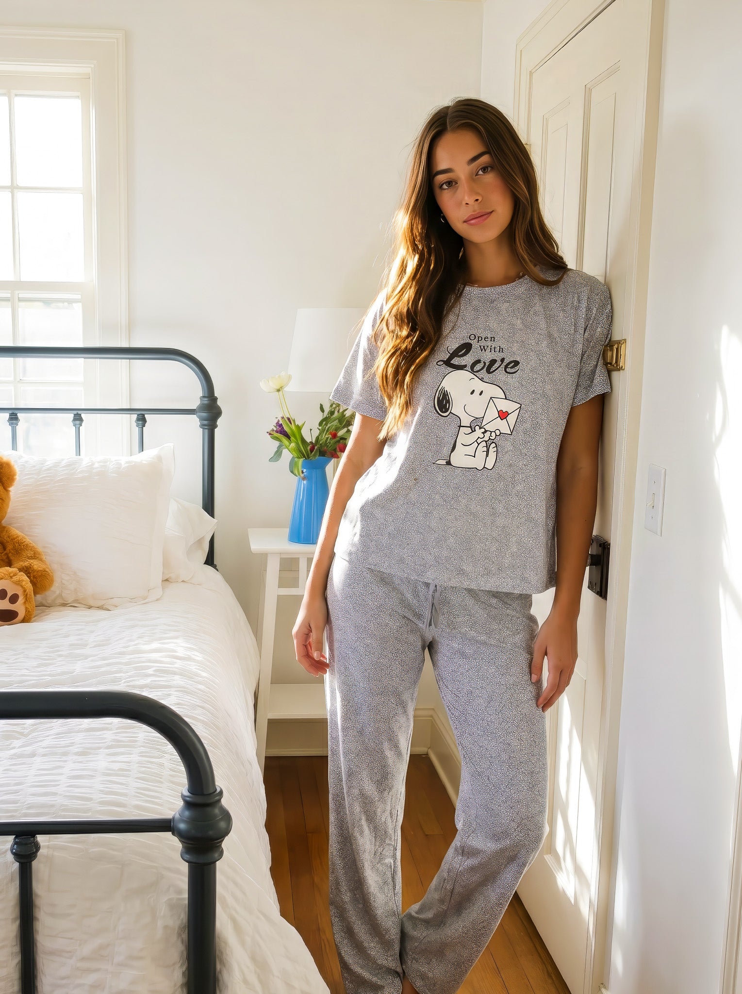 "Love Snoopy" Pajama Set