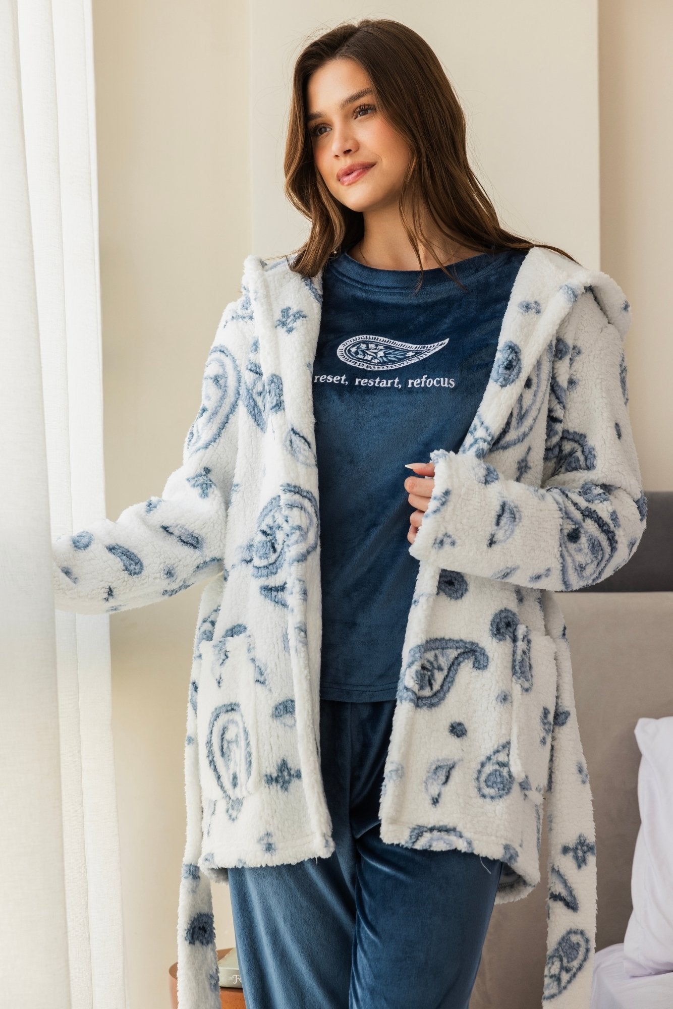 "Restart" 3pcs pajama set