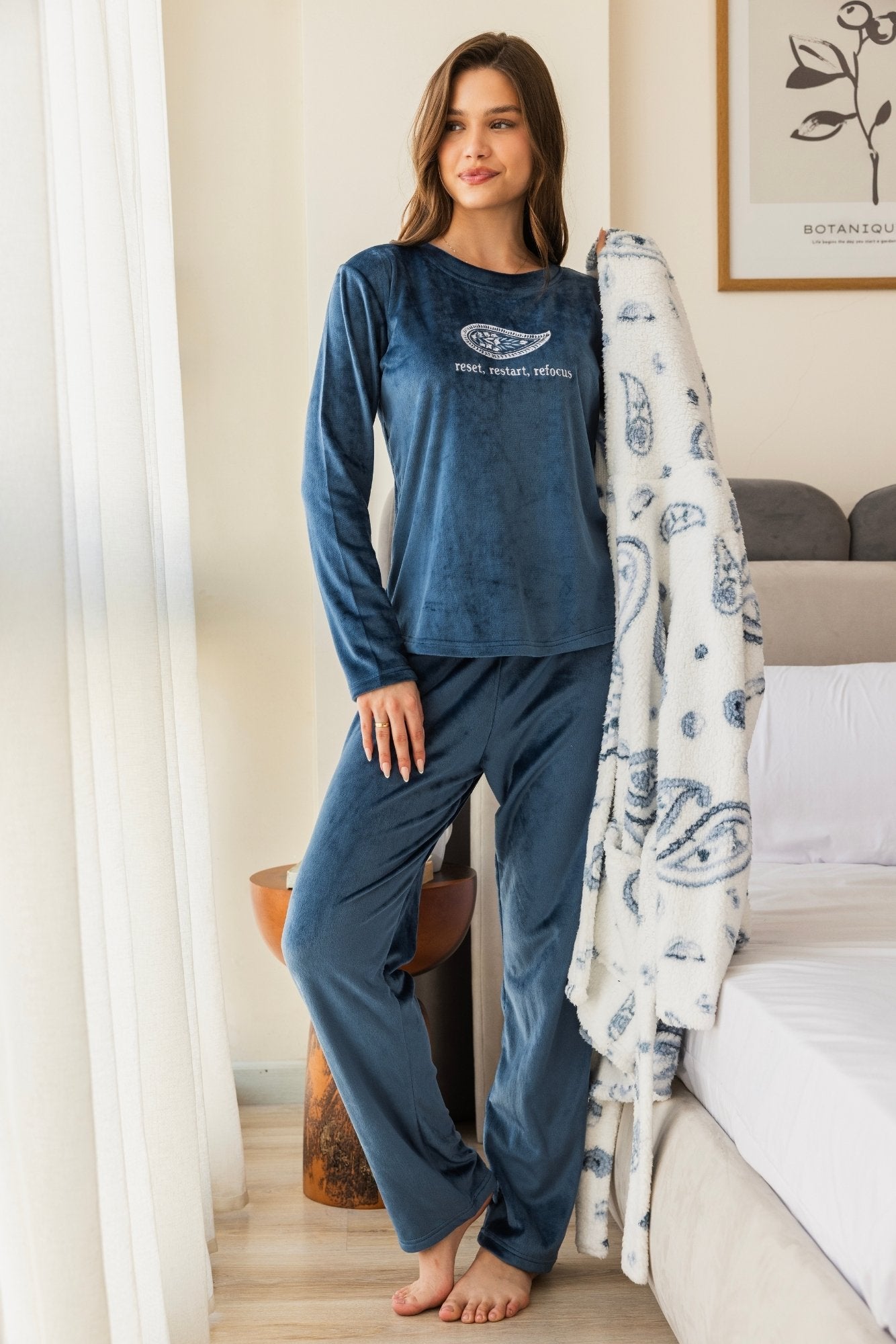 "Restart" 3pcs pajama set