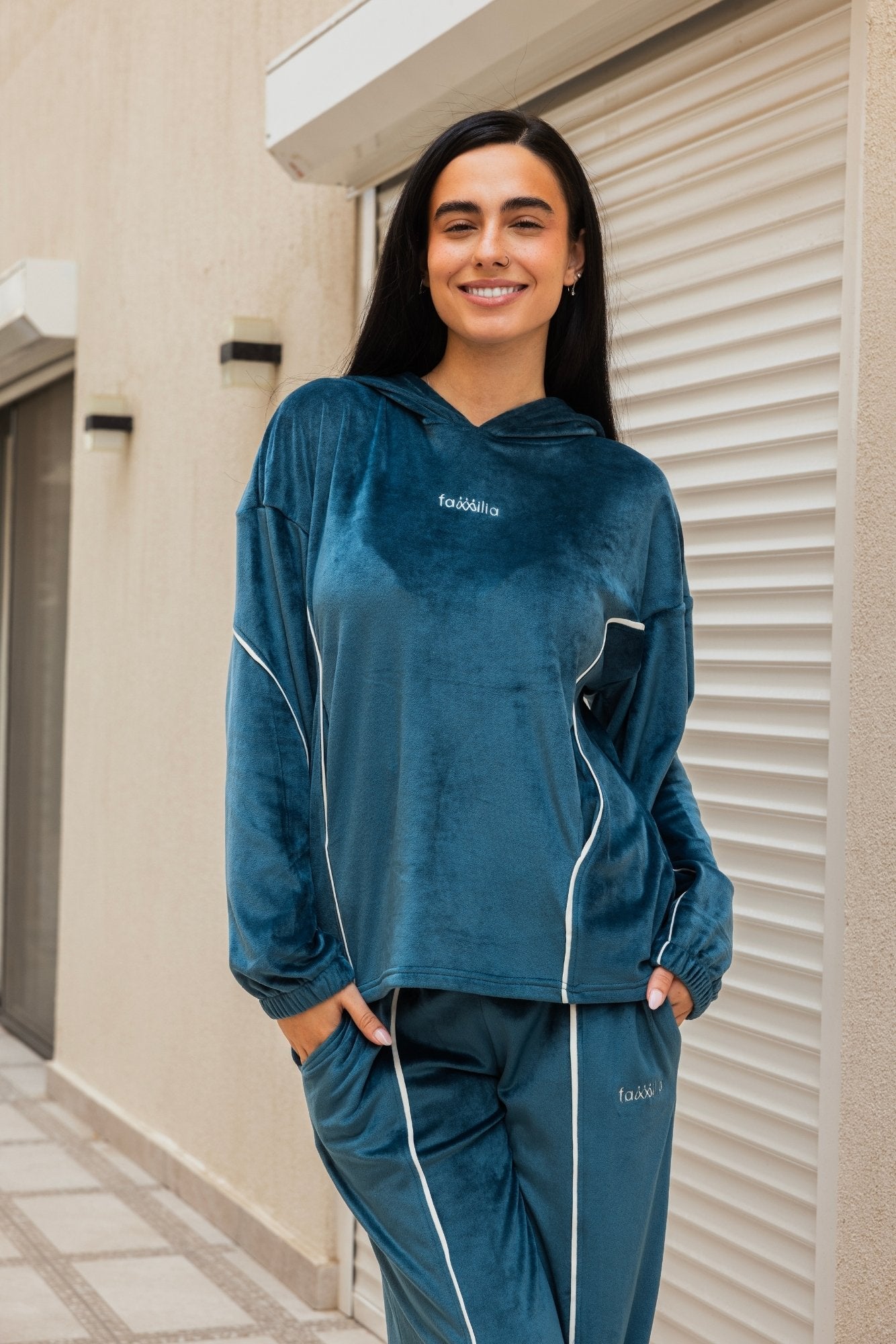 Familia Dark Teal Pajama Set