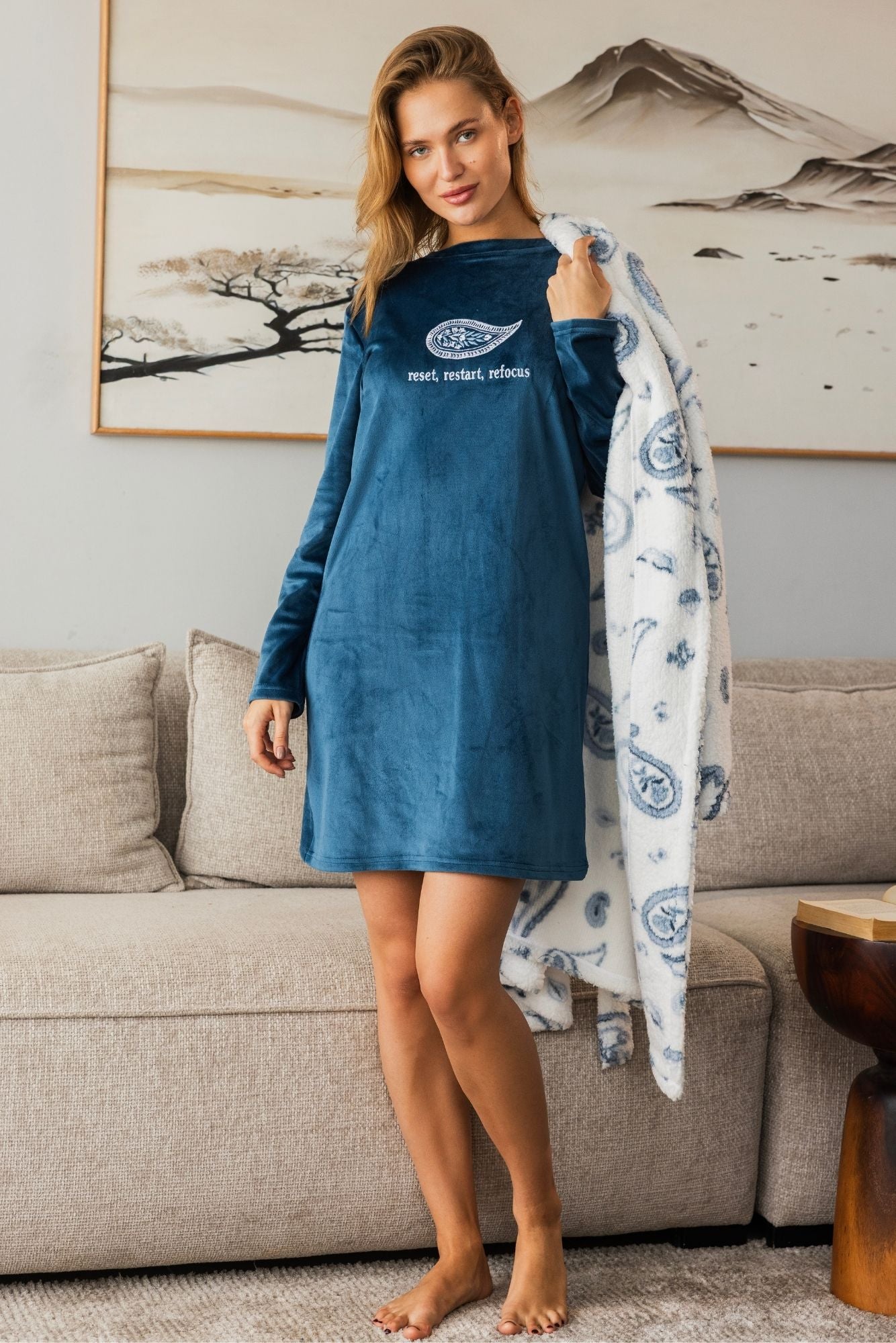 "Restock" Nightshirt With Robe