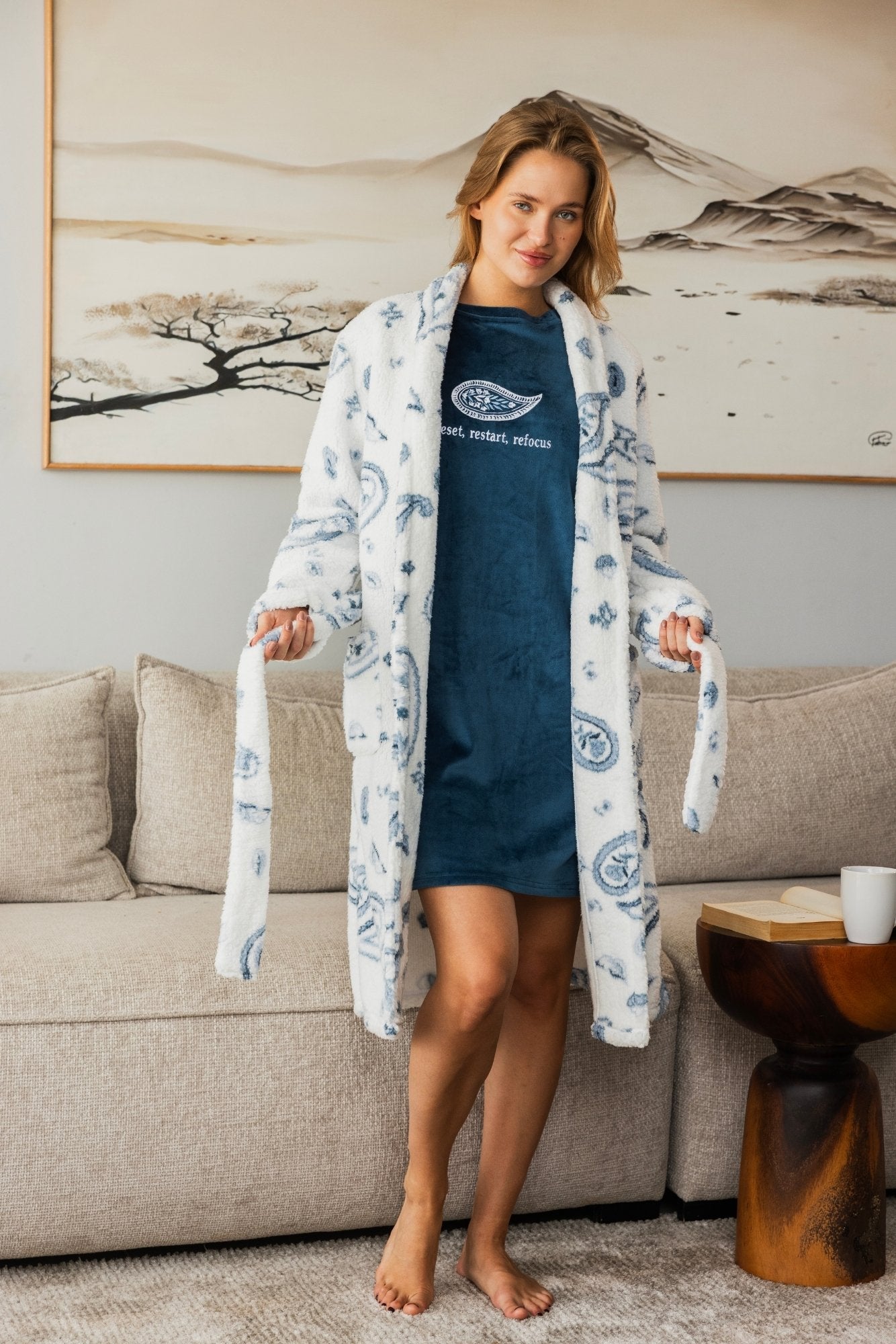 "Restock" Nightshirt With Robe