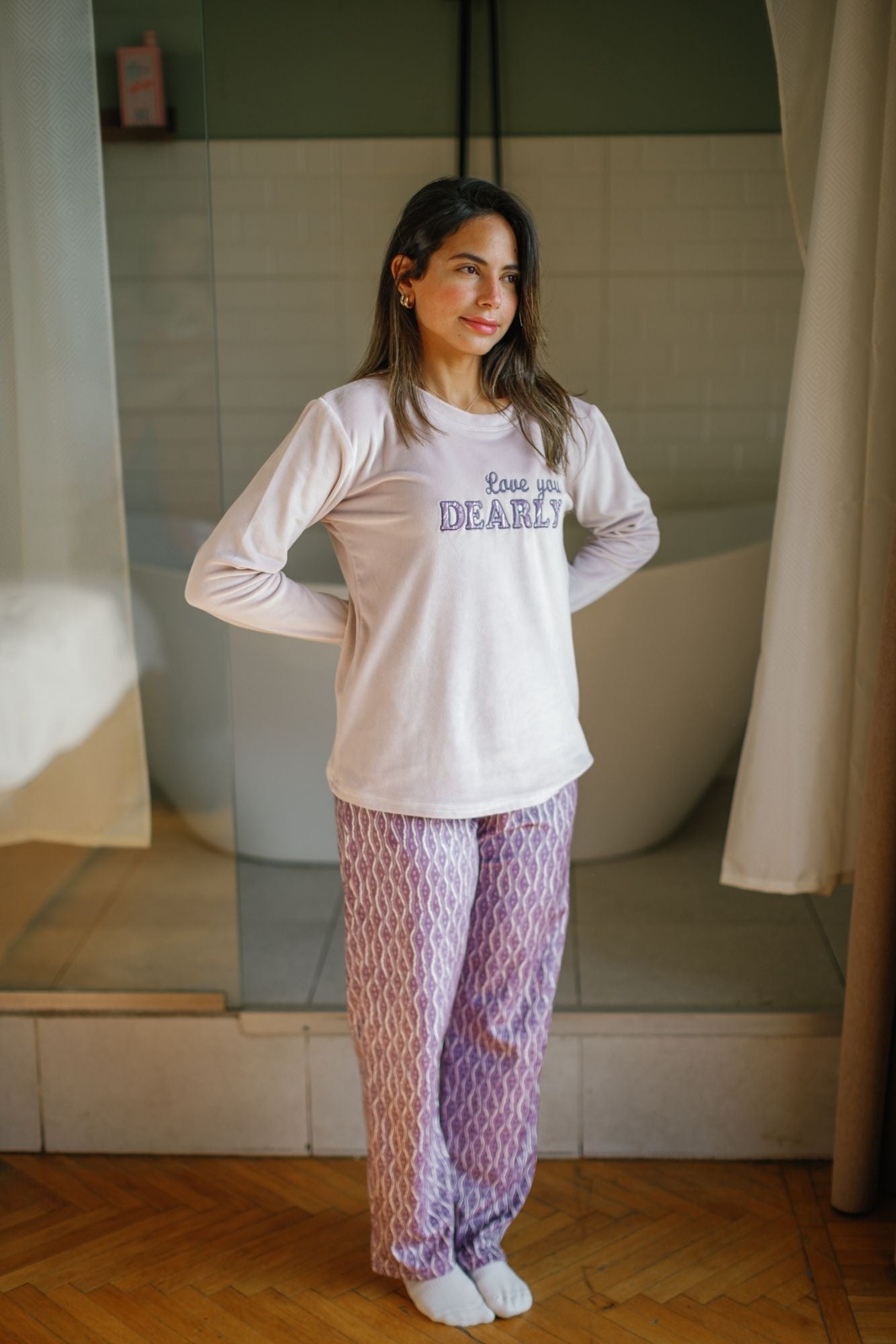 "DEARLY" Pajama Set