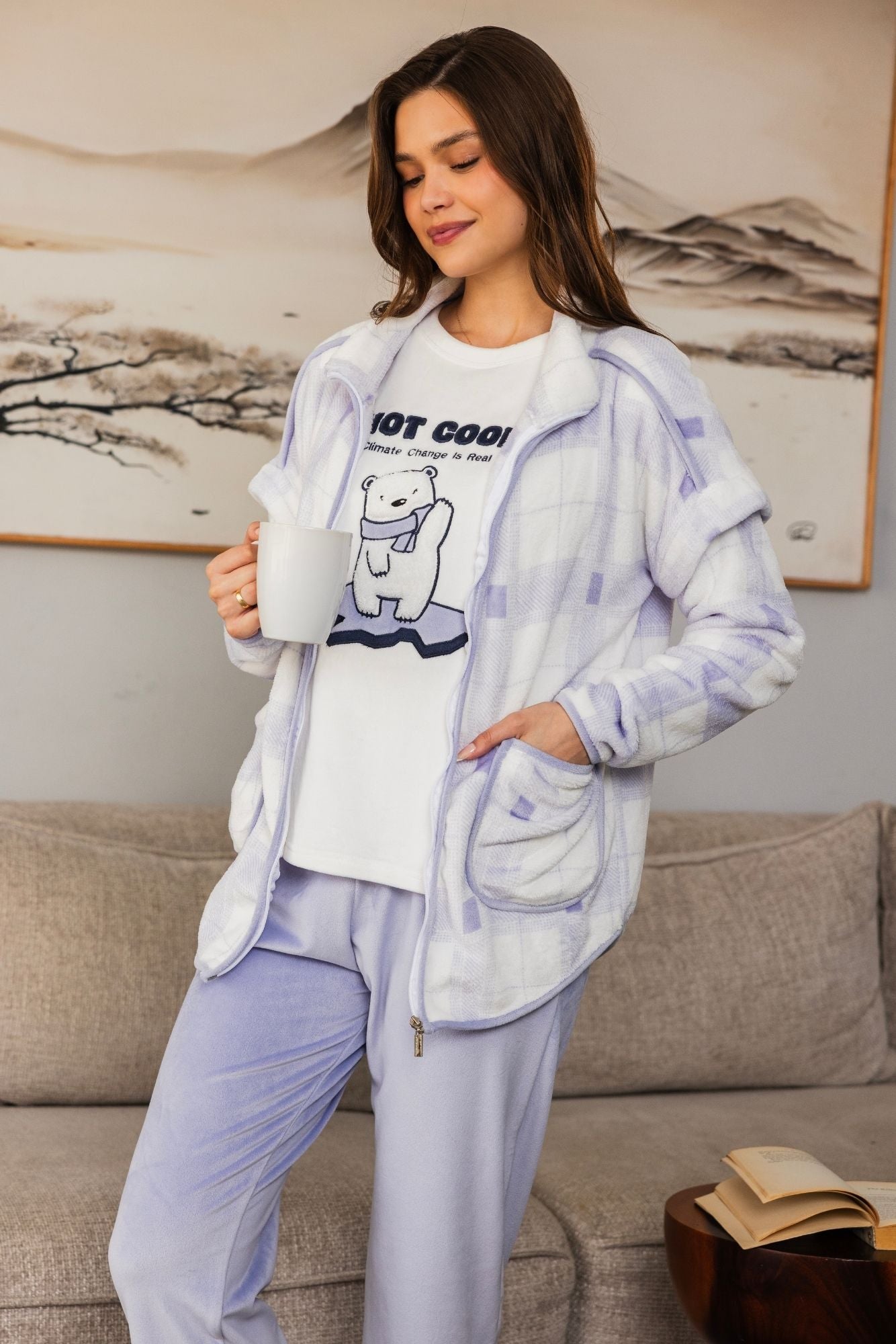 "Hot Cool" 3Pcs Pajama Set