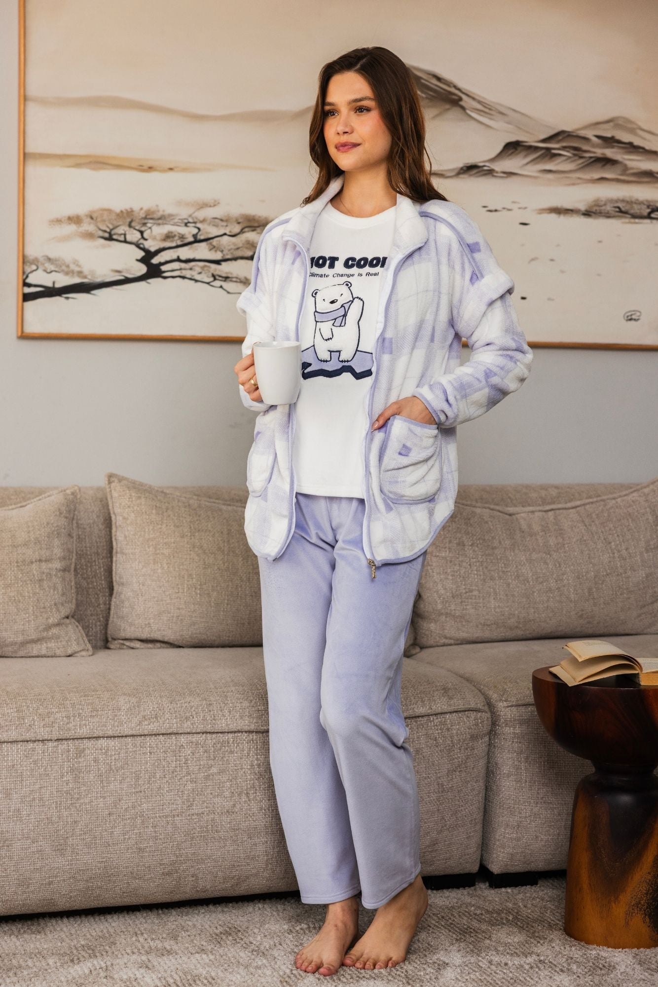 "Hot Cool" 3Pcs Pajama Set