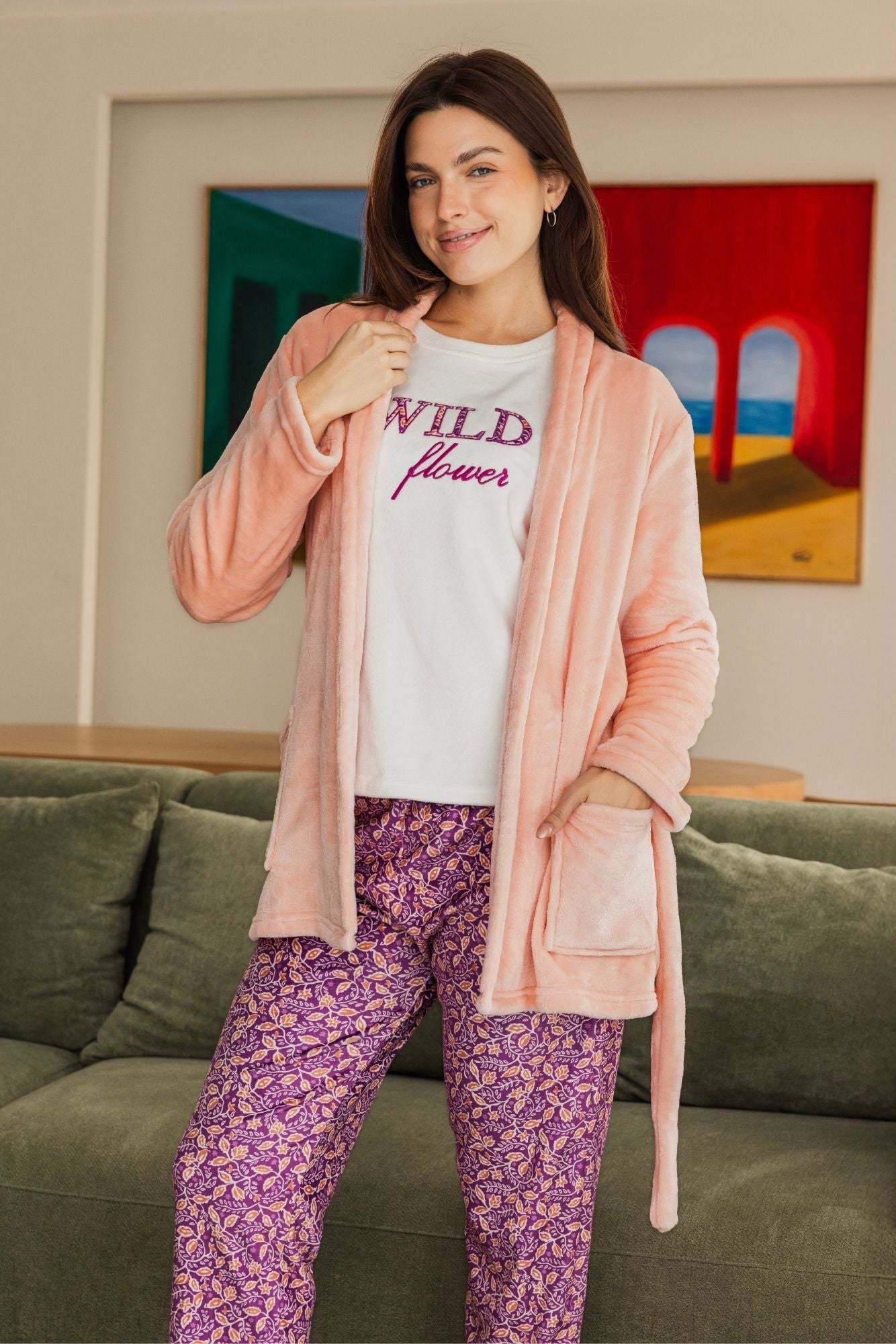 "WILD" 3Pcs Pajama Set