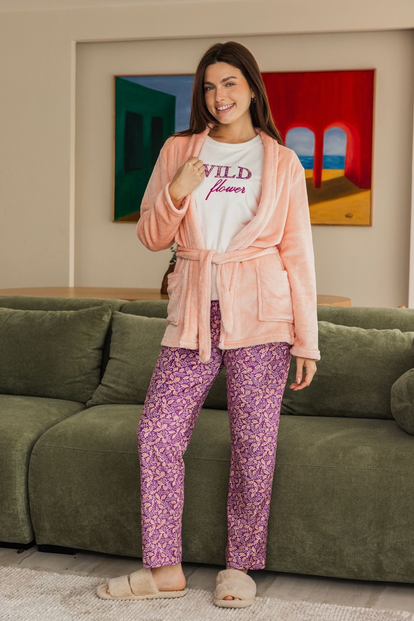 "WILD" 3Pcs Pajama Set
