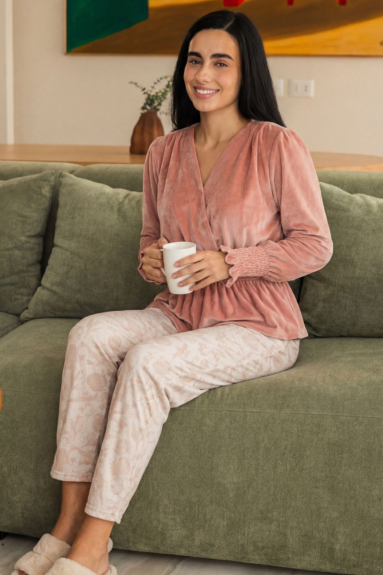 Simon Velvet Pajama Set