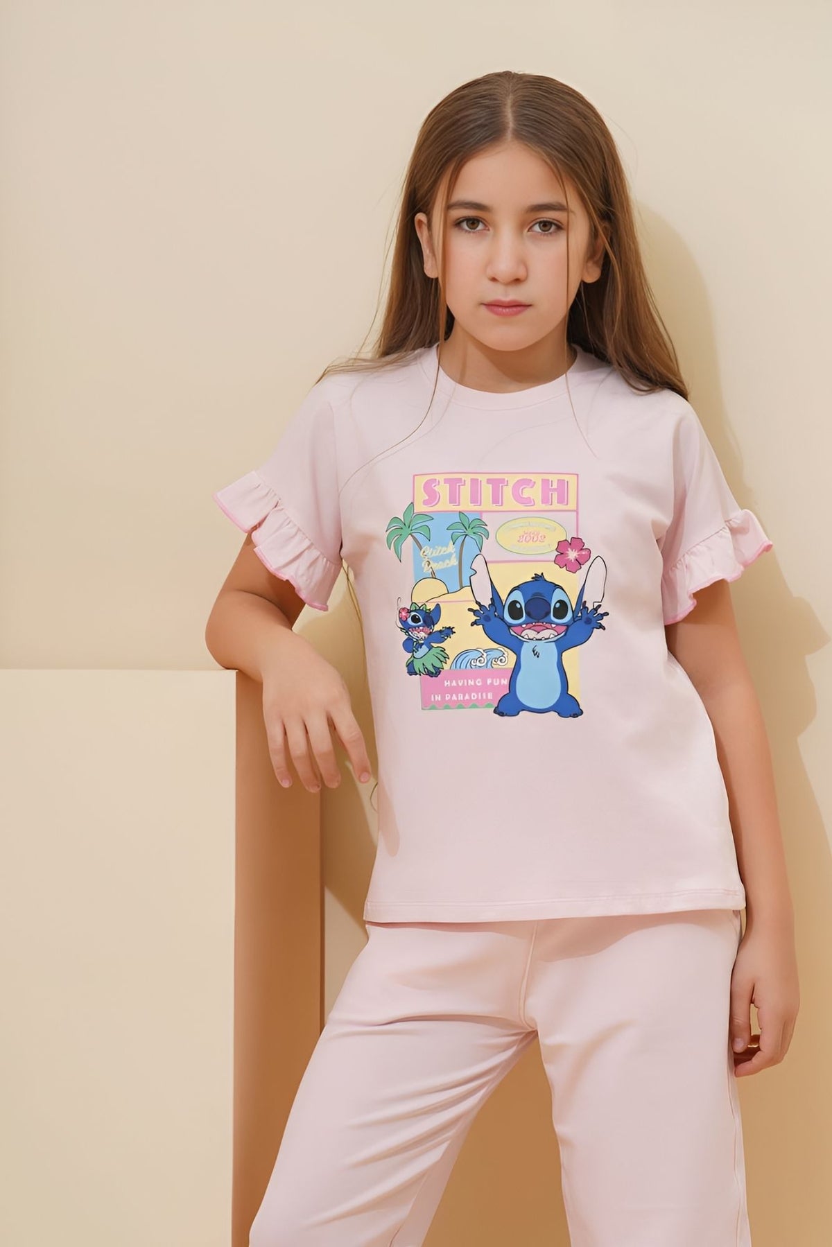 "Stitch" Pajama Set