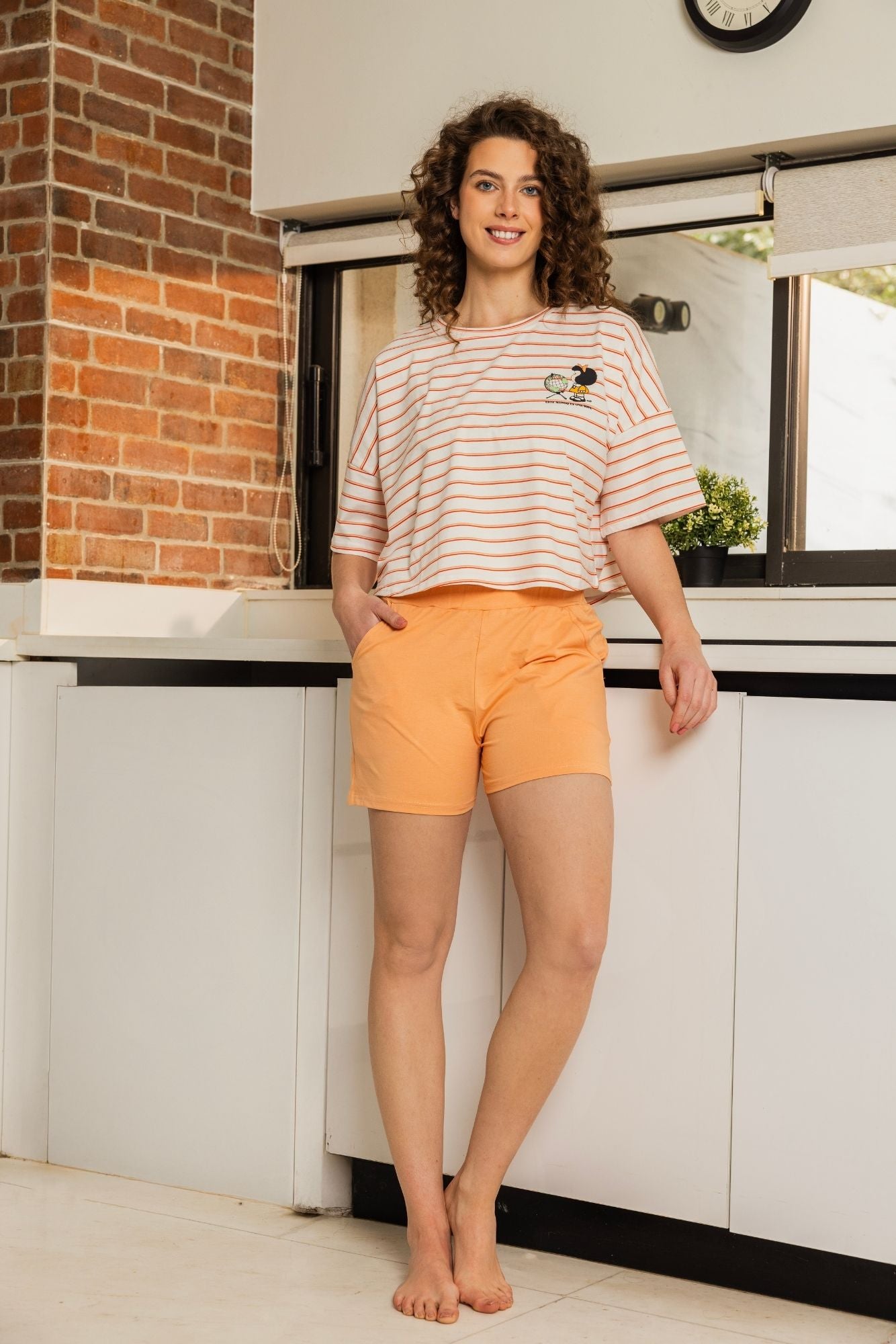 "Mafalda" Pajama Short