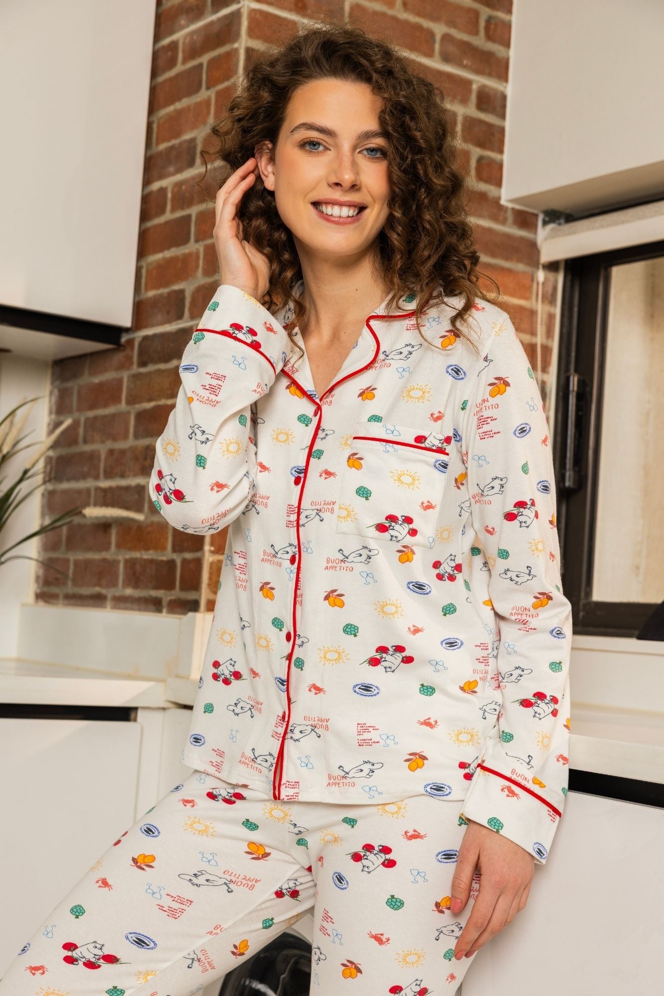 "Little Joy" Buttoned Pajama Set