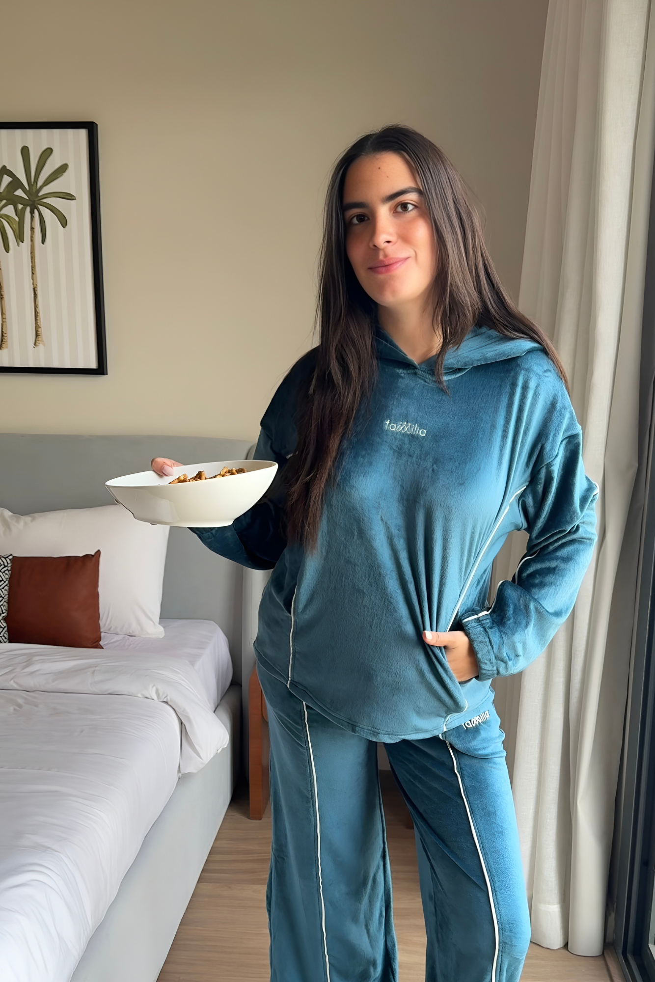 Familia Dark Teal Pajama Set