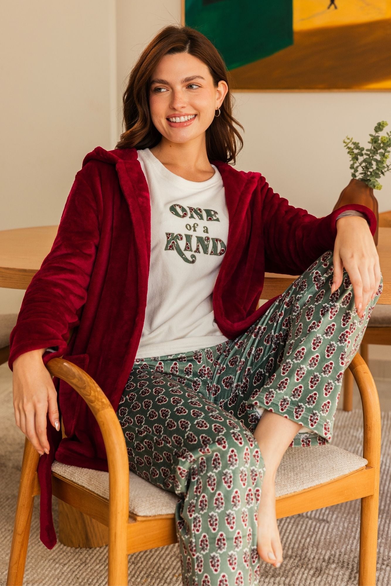 "One Of Kind" 3Pcs Pajama Set