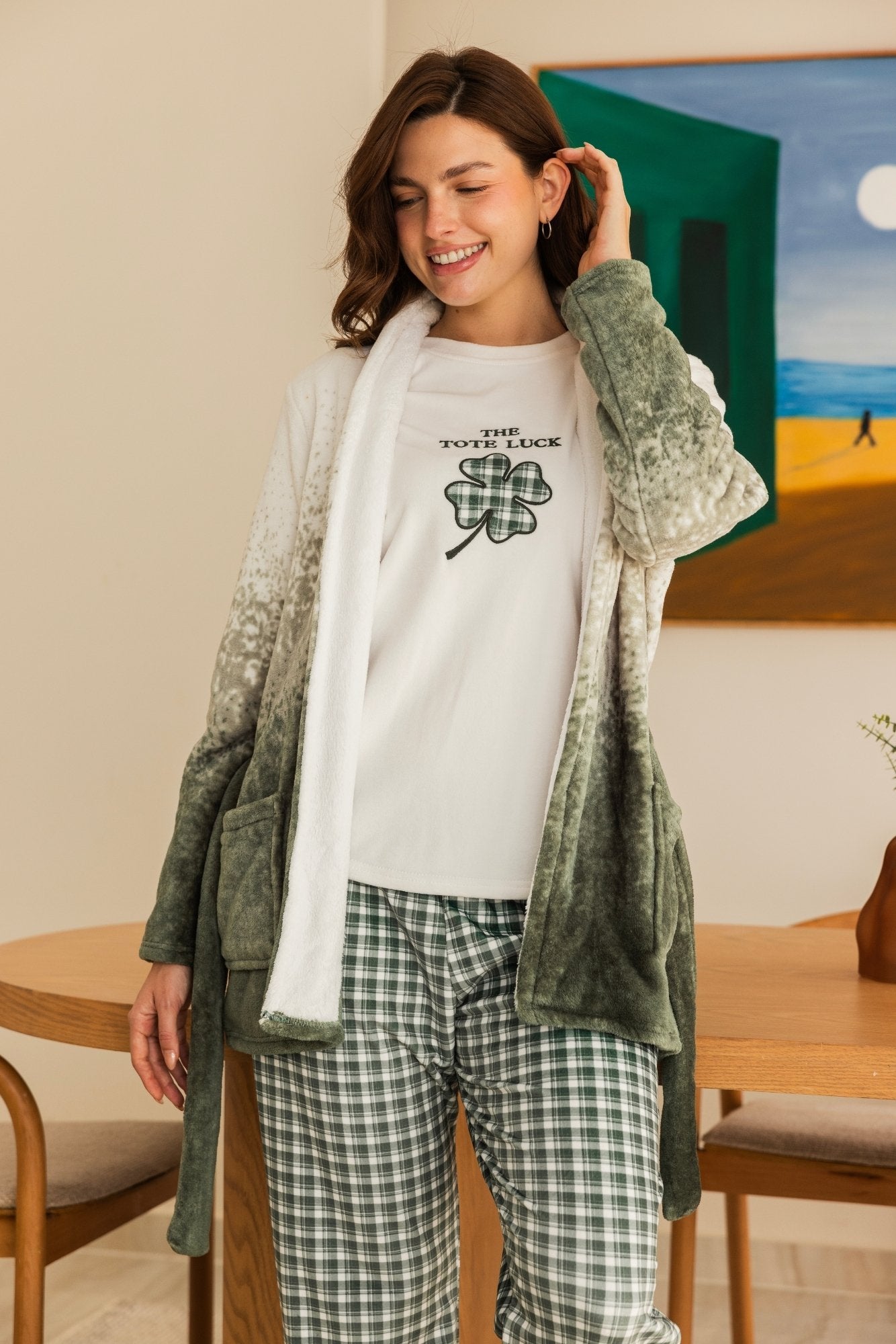 "Tote Luck" 3pcs pajama set