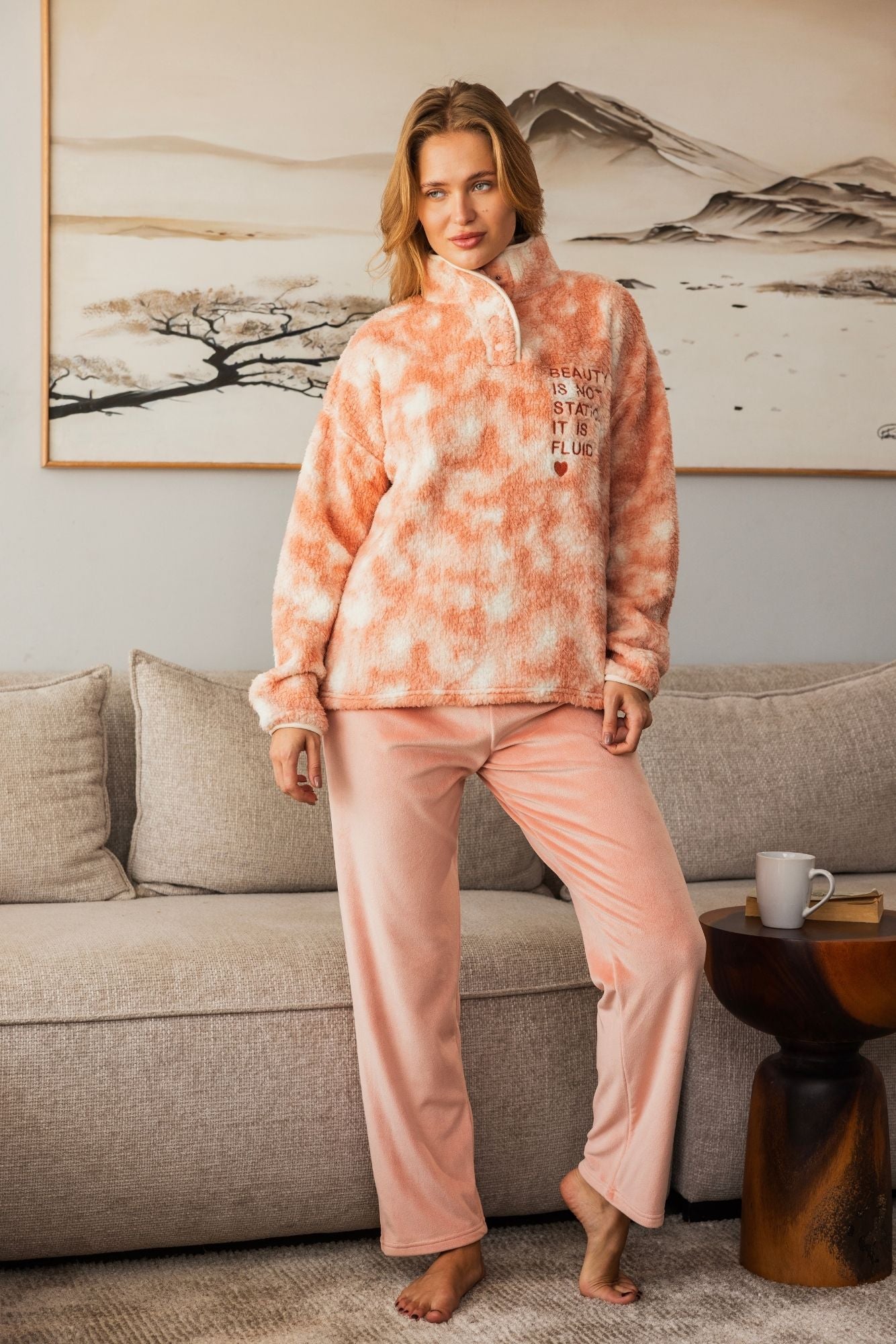 Beauty Orange Pajama Set