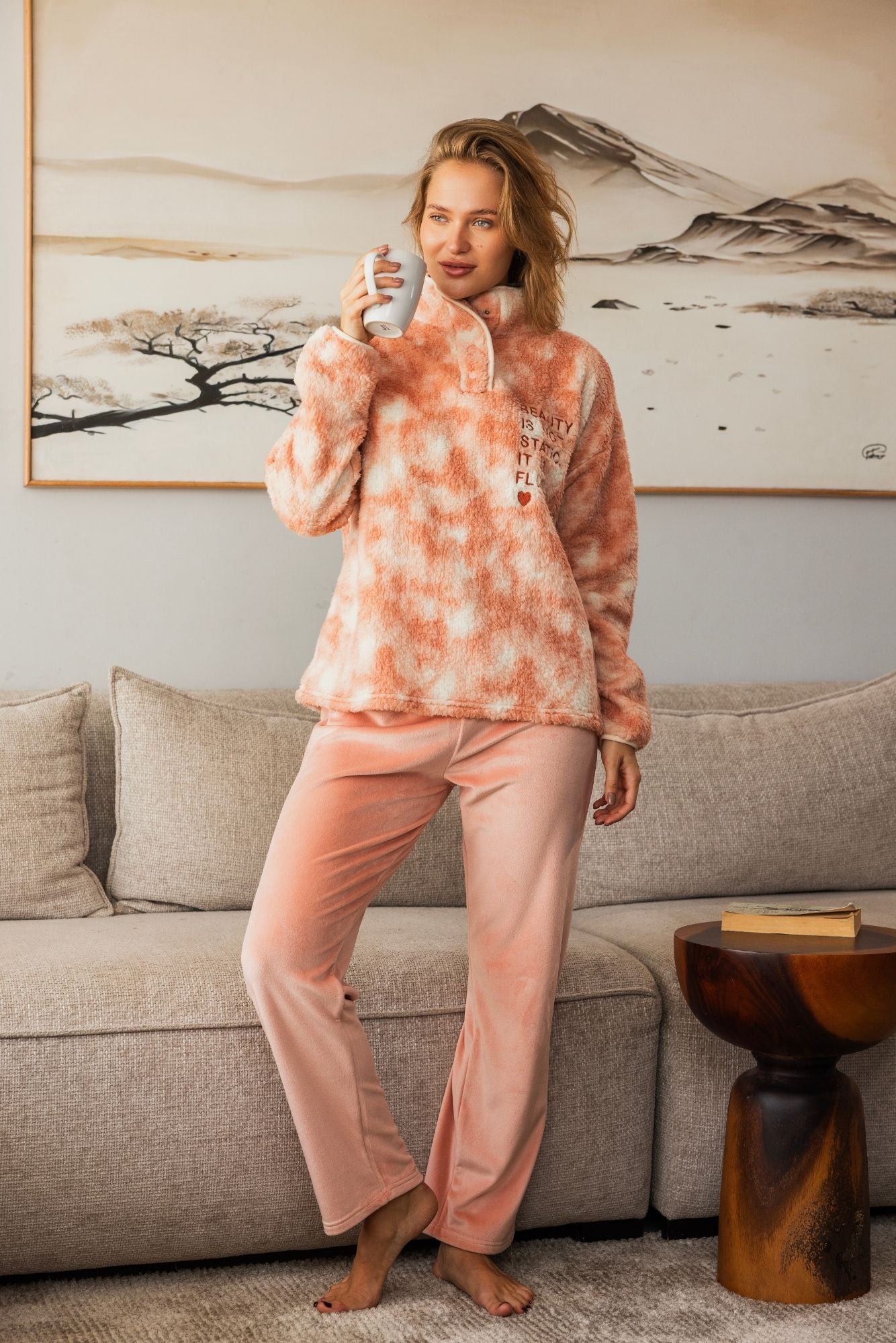 Beauty Orange Pajama Set
