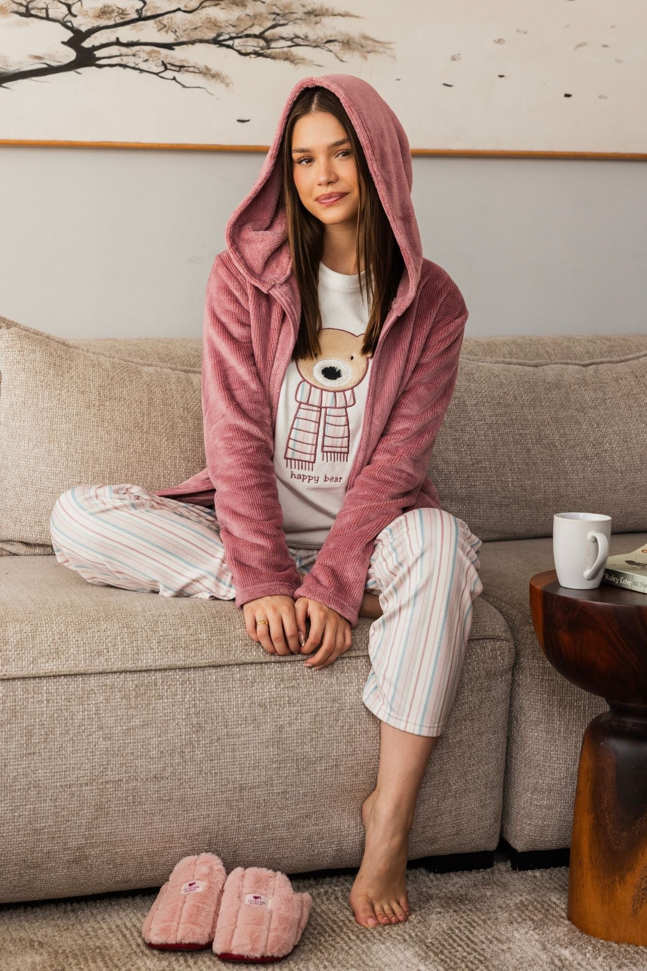 "Happy Bear" 3Pcs Pajama Set