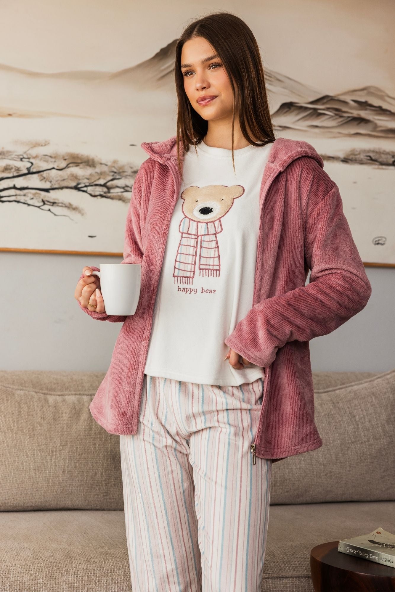 "Happy Bear" 3Pcs Pajama Set