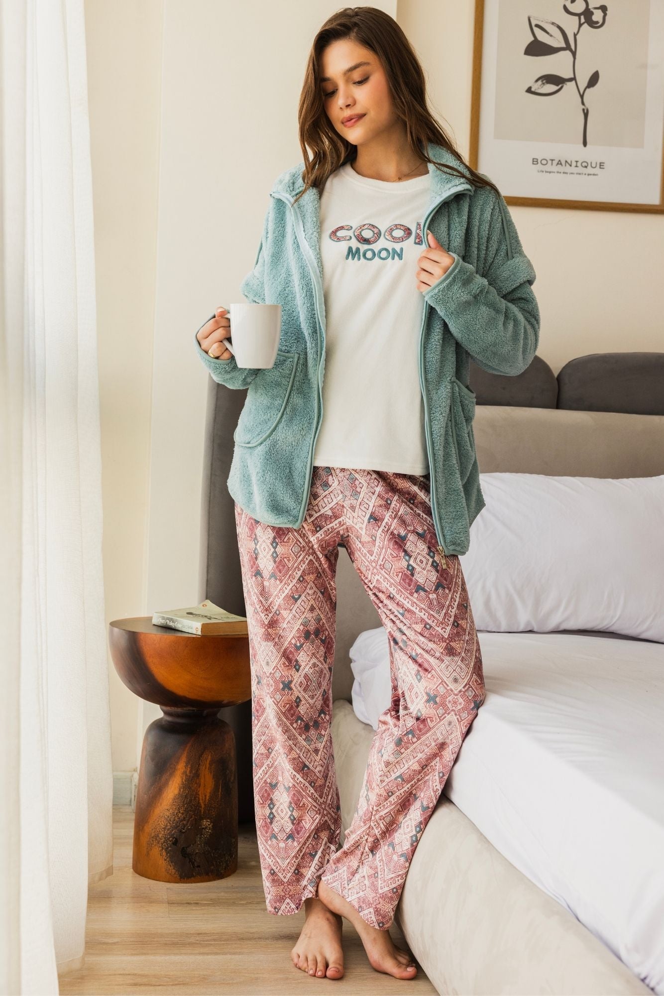 "COOL MOON" 3Pcs pajama set