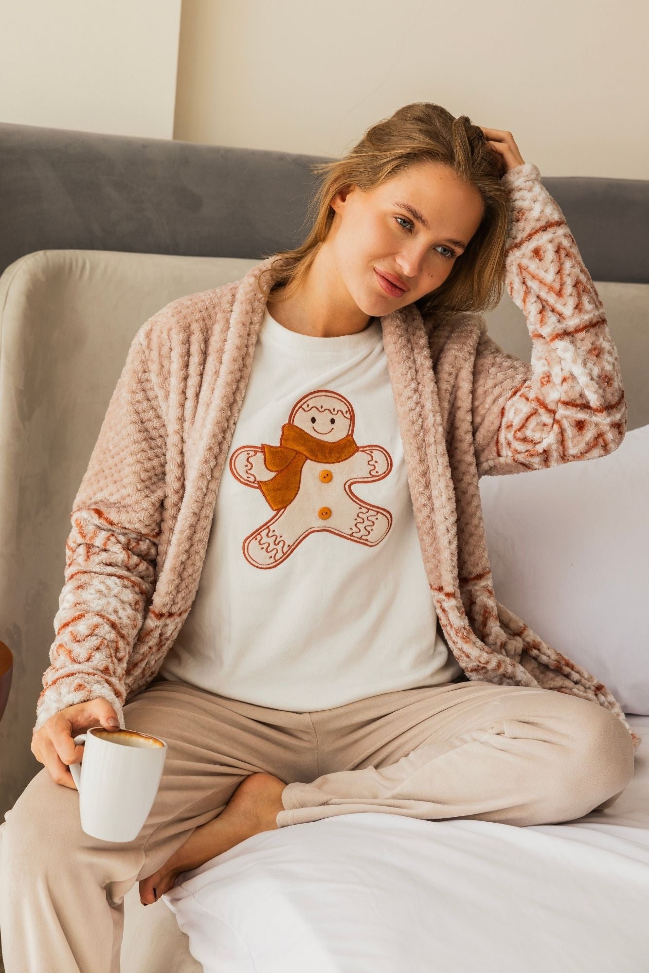 Snowy 3Pcs Pajama Set