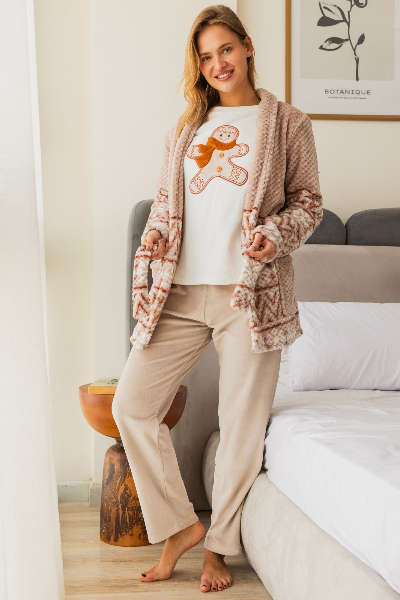 Snowy 3Pcs Pajama Set